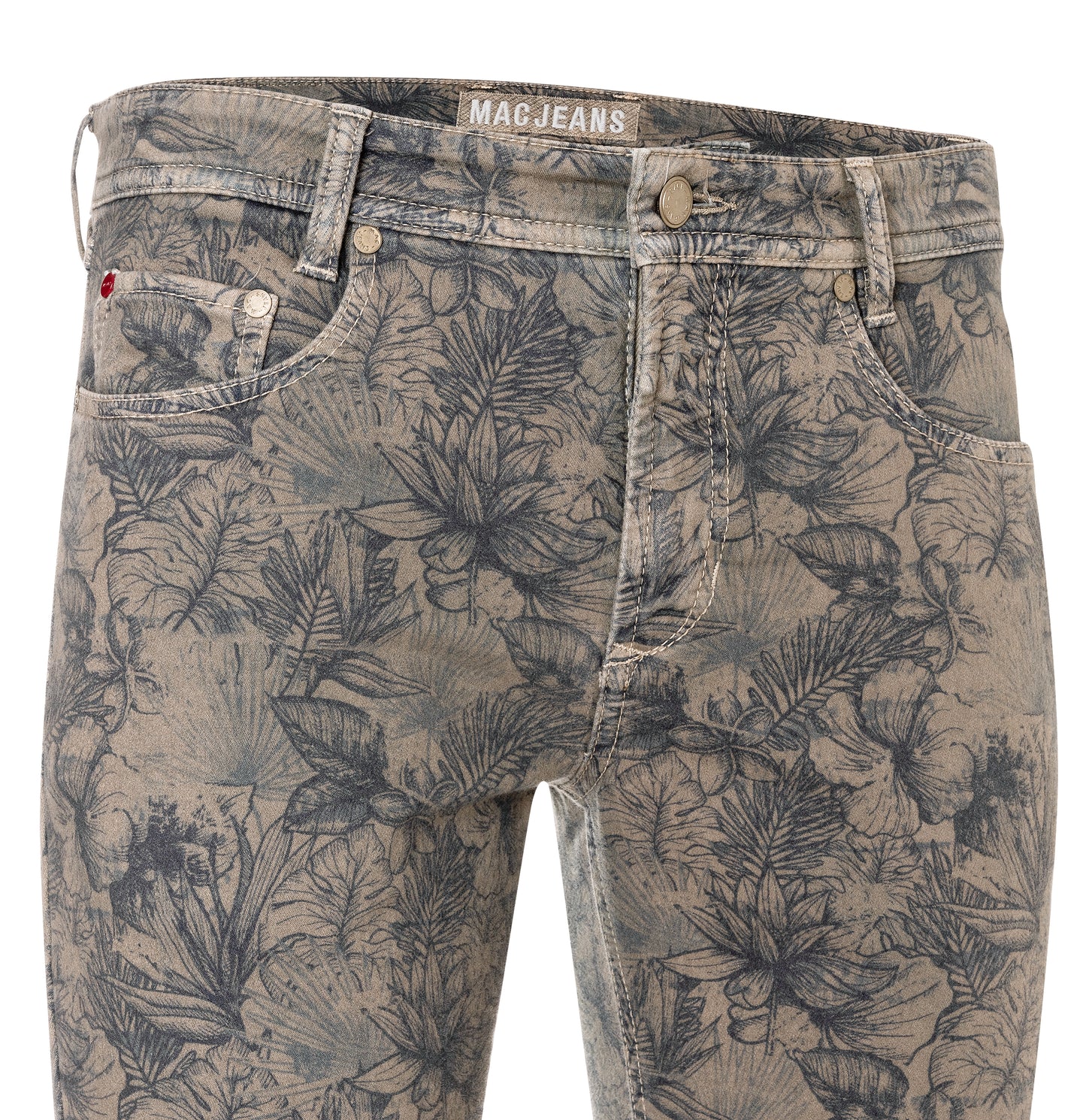 MAC JEANS - Jogn Bermuda , Printed Sweat