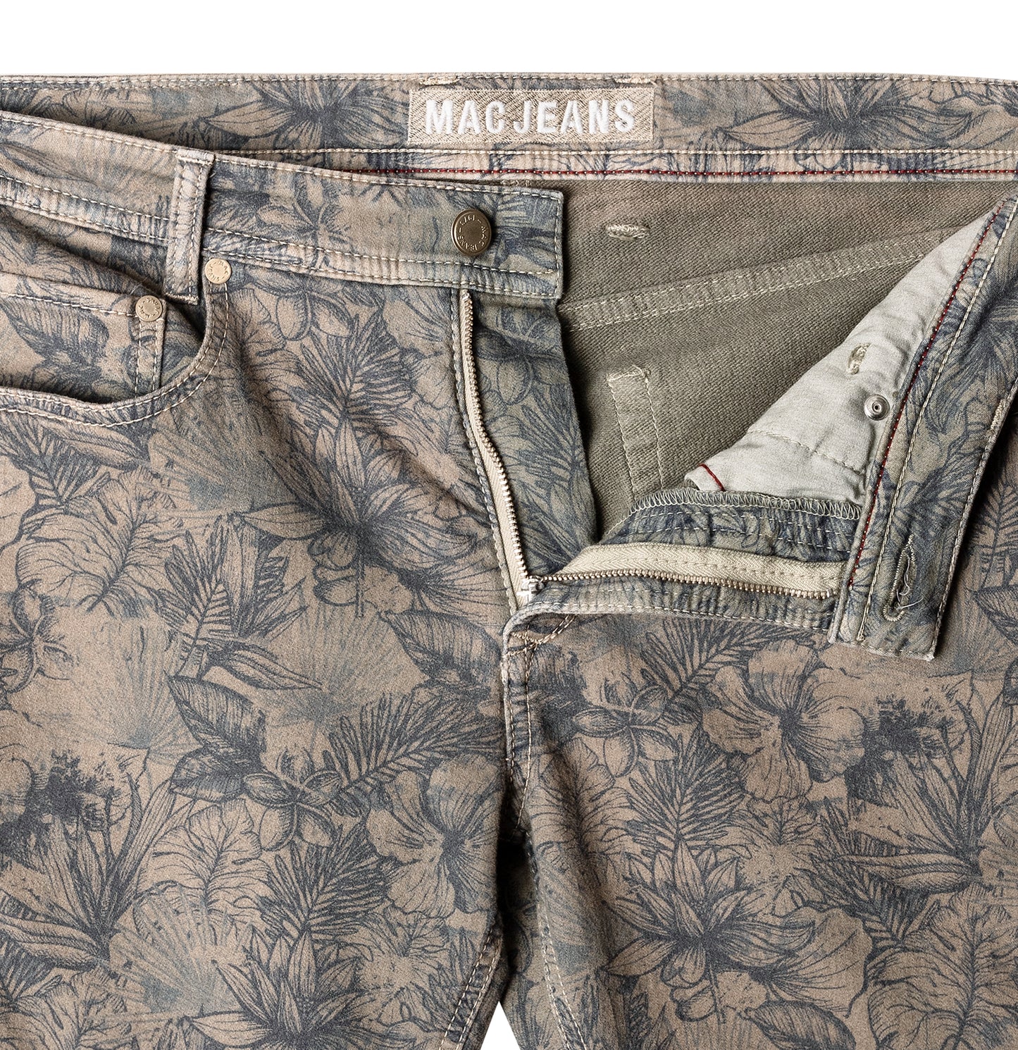 MAC JEANS - Jogn Bermuda , Printed Sweat