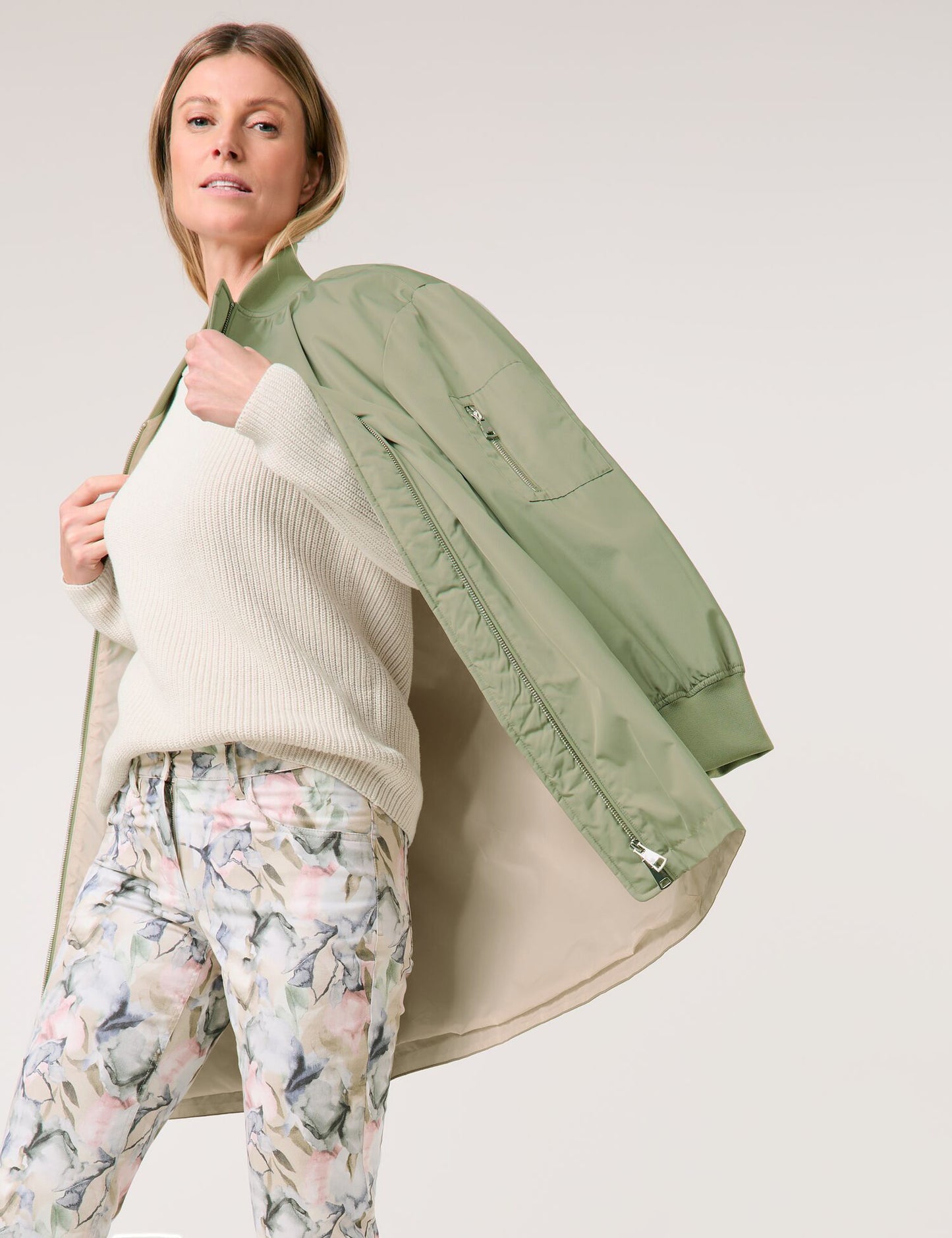 Langer Blouson