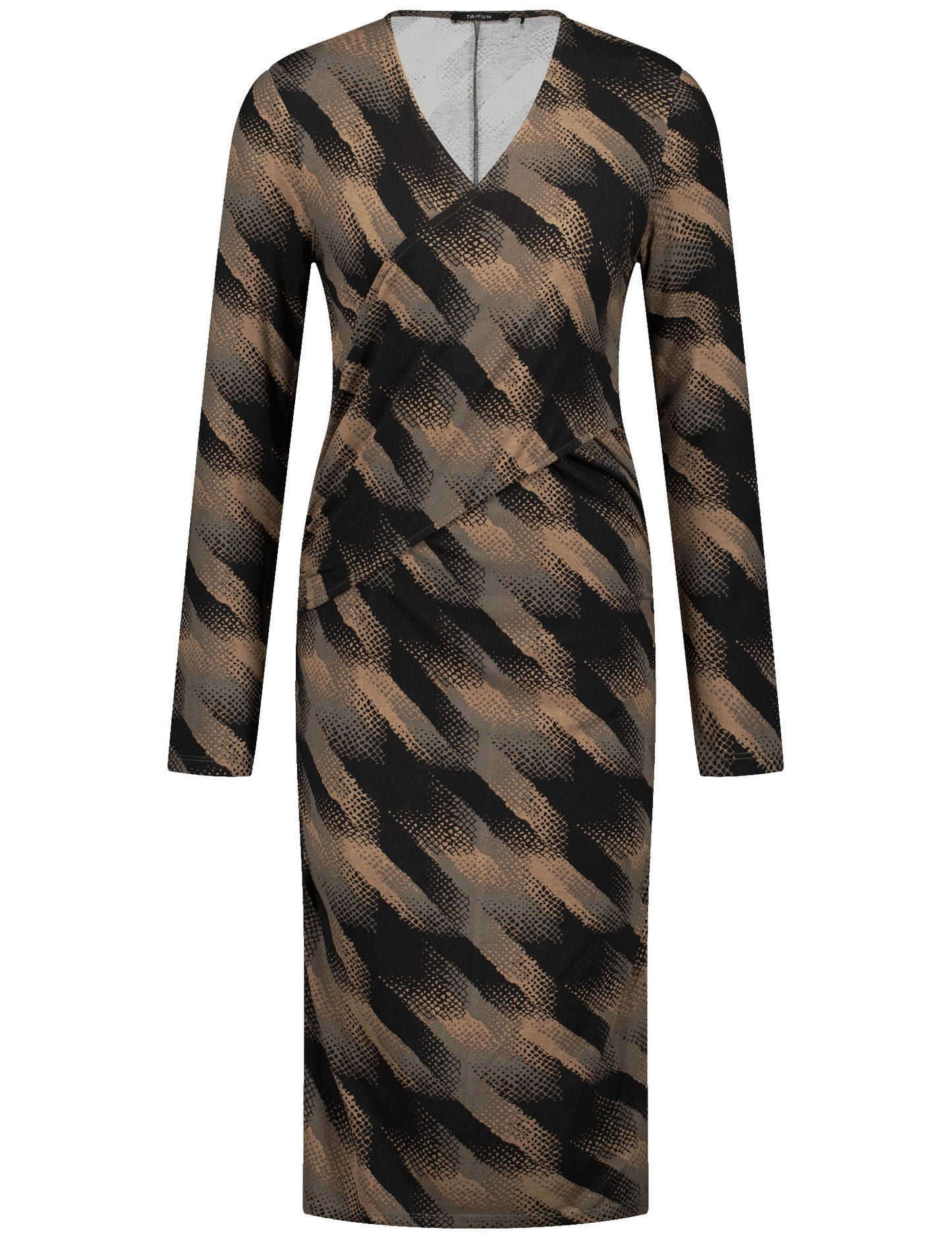 Jerseykleid mit Wickel-Effekt
