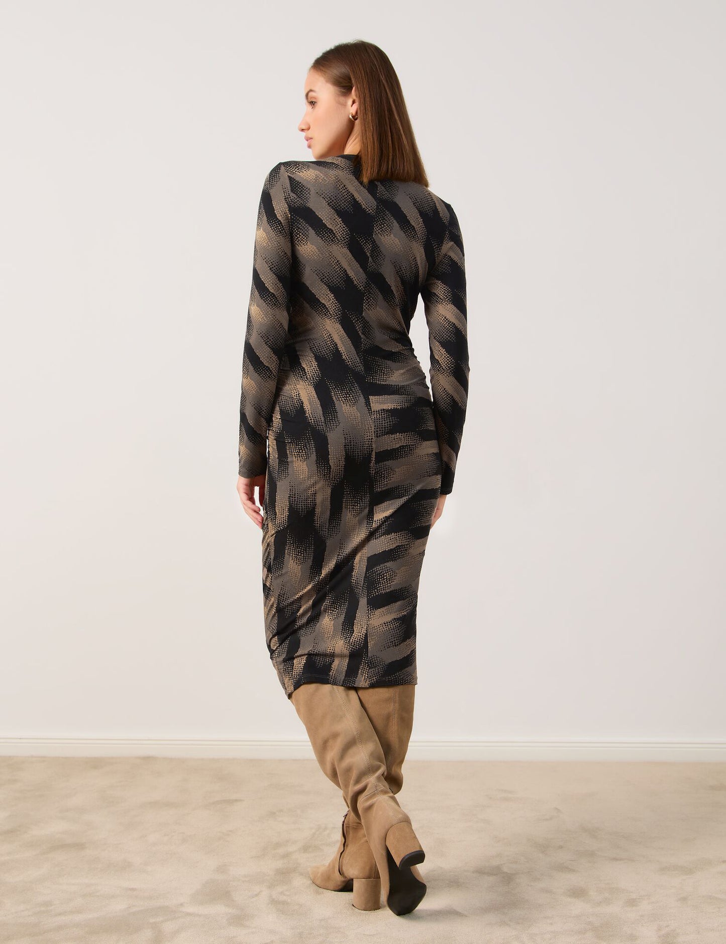 Jerseykleid mit Wickel-Effekt