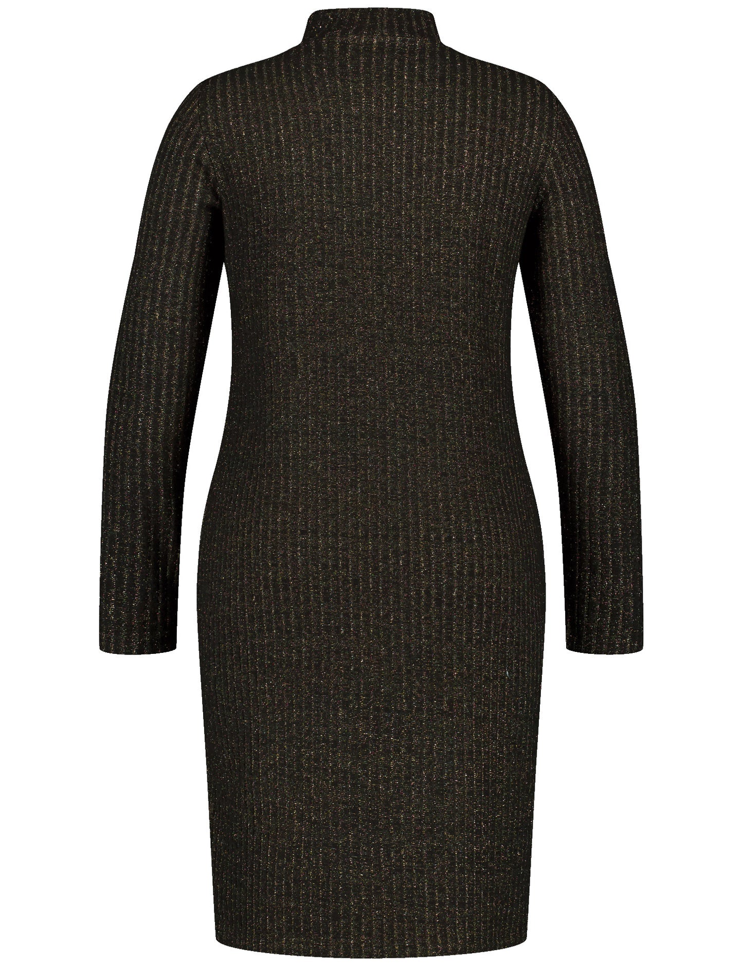 Geripptes Kleid mit Glitzer-Effekt