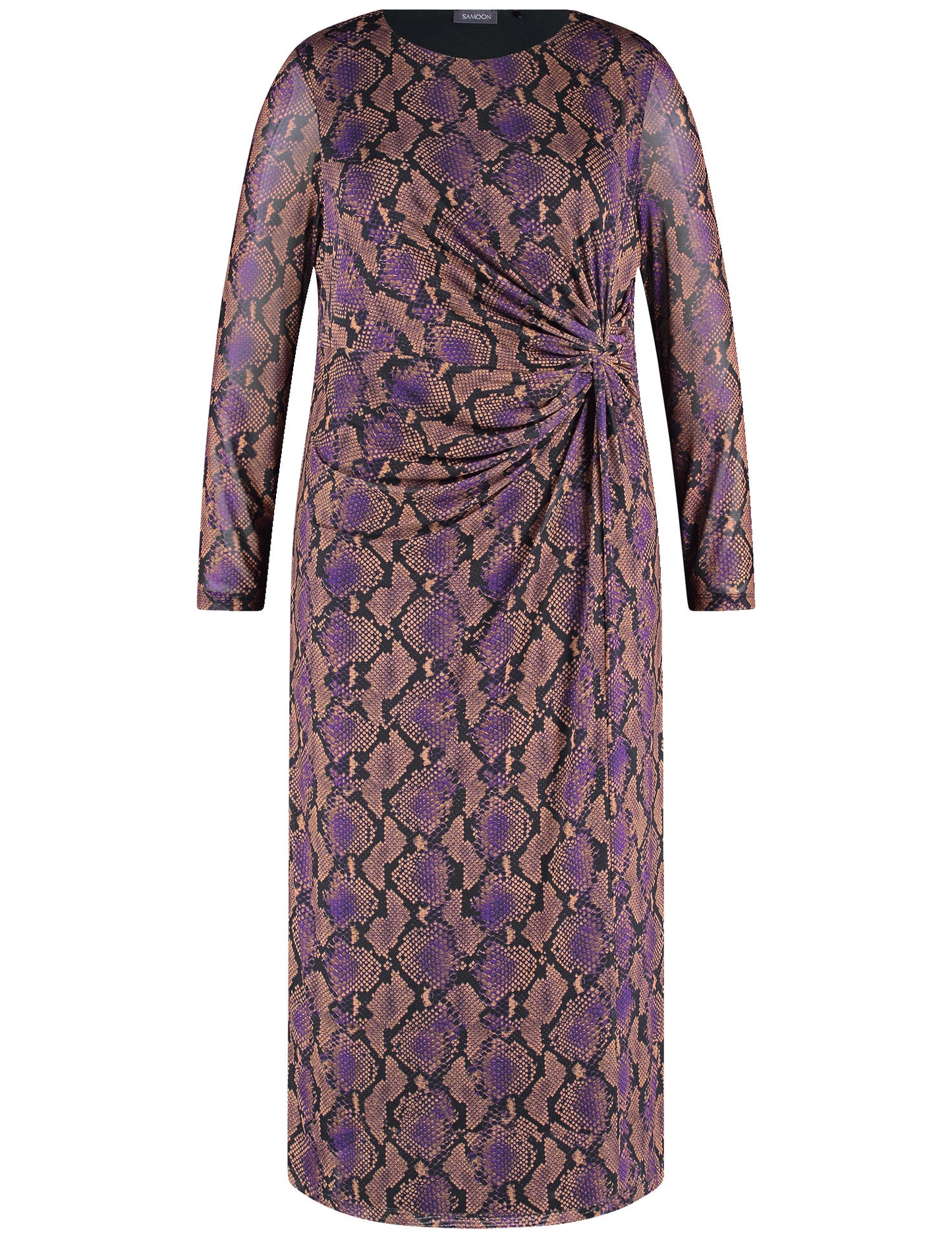 Midikleid mit seitlicher Drapierung