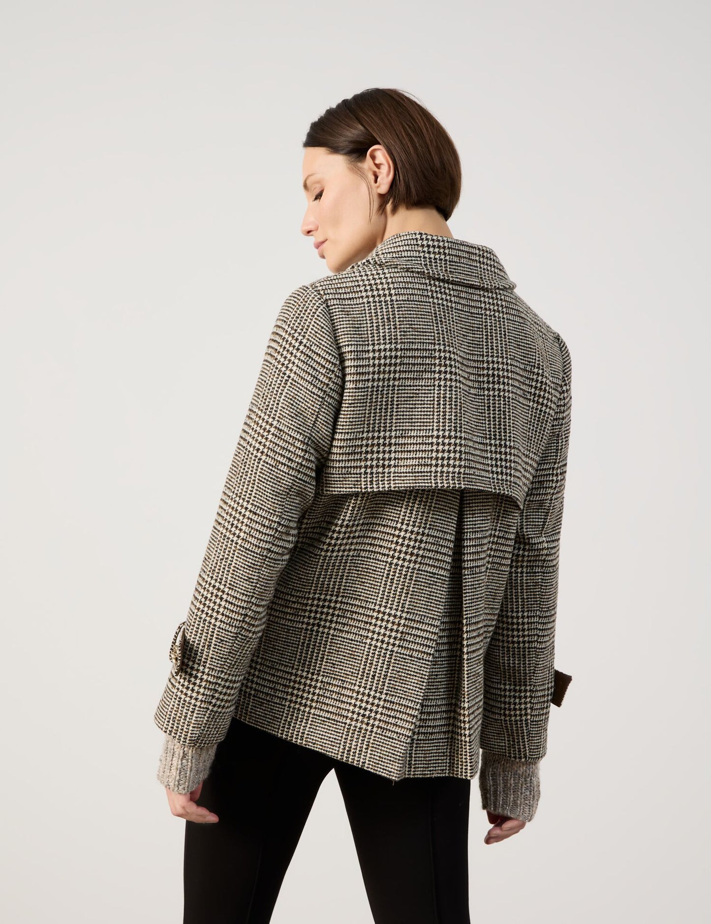 Cabanjacke mit Glencheck-Karo
