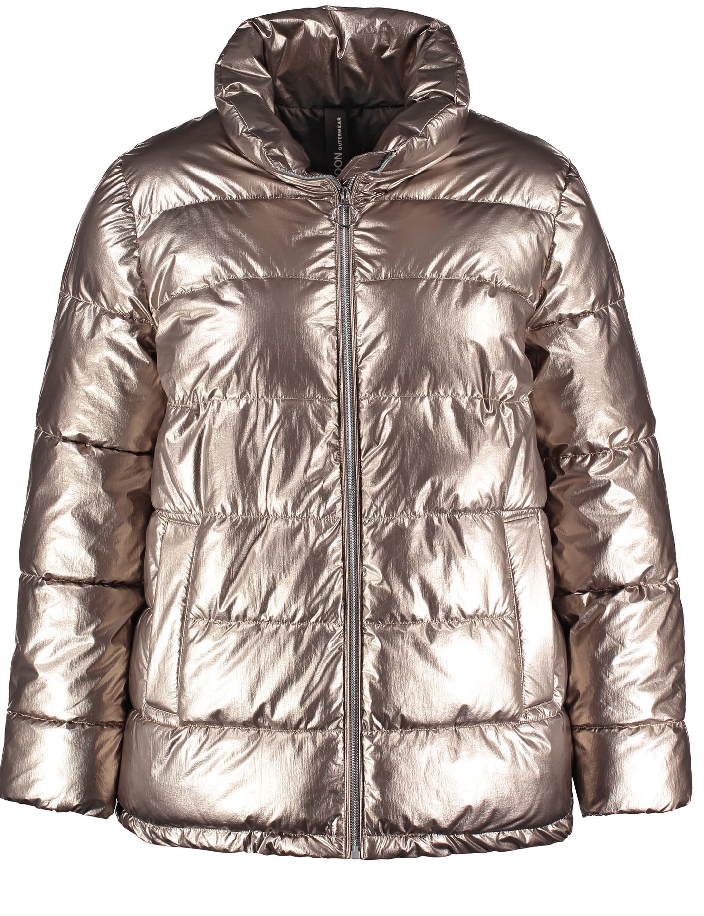 Steppjacke mit Metallic-Optik