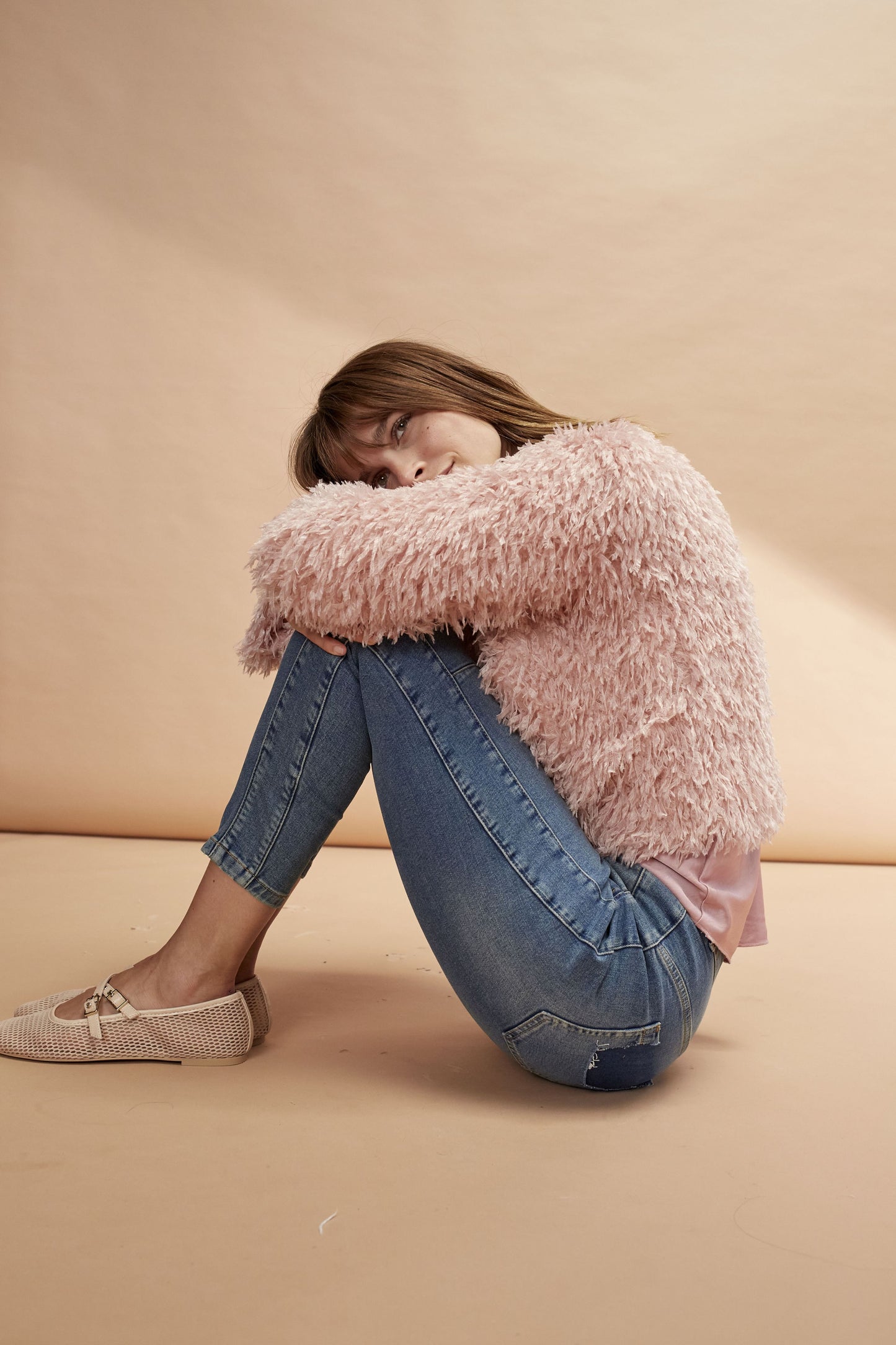 Jacke mit Jerseyfutter