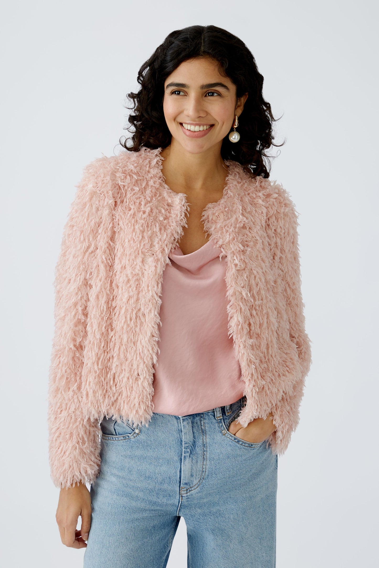 Jacke mit Jerseyfutter