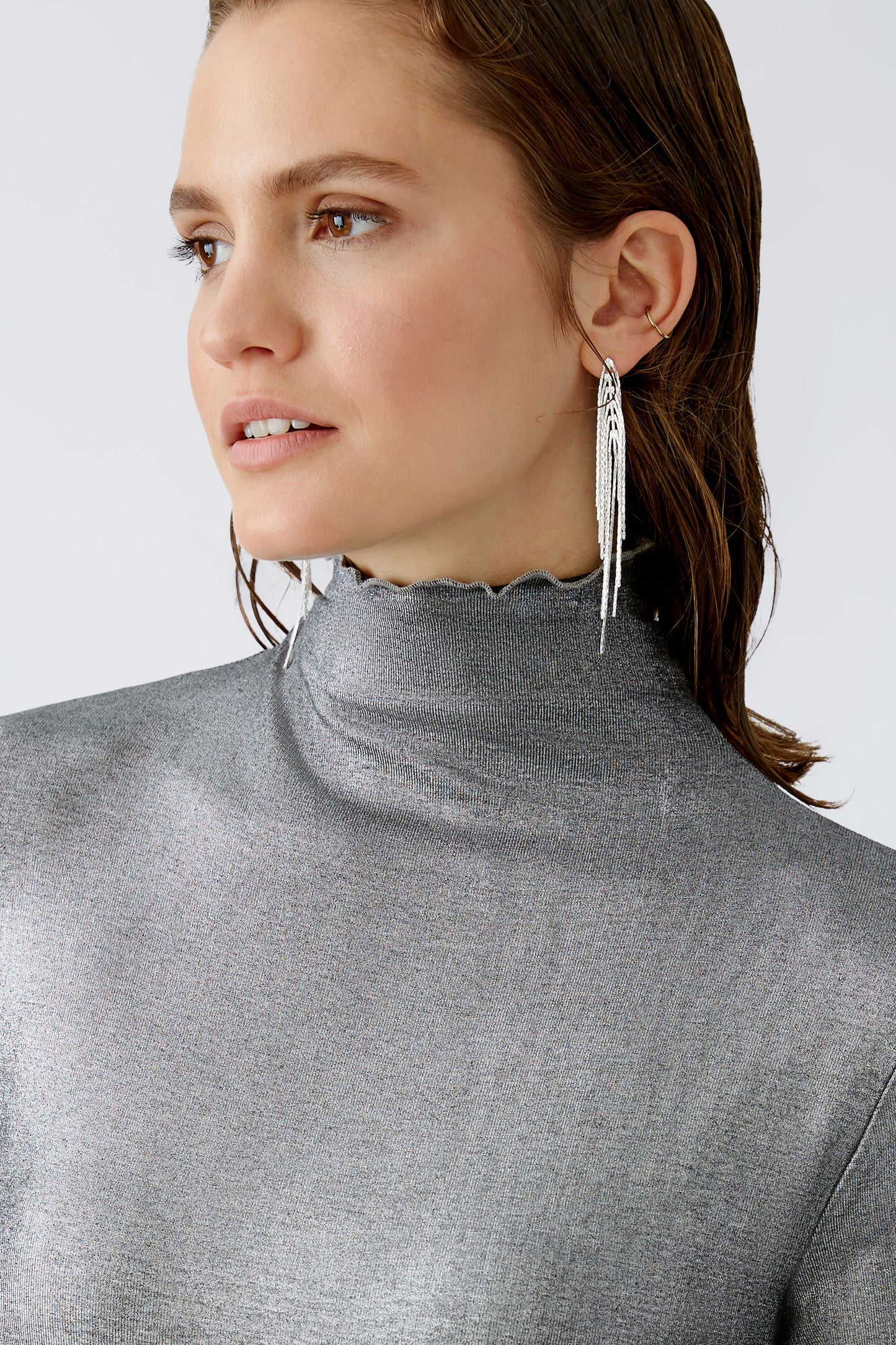 Langarmshirt elastische Viskose