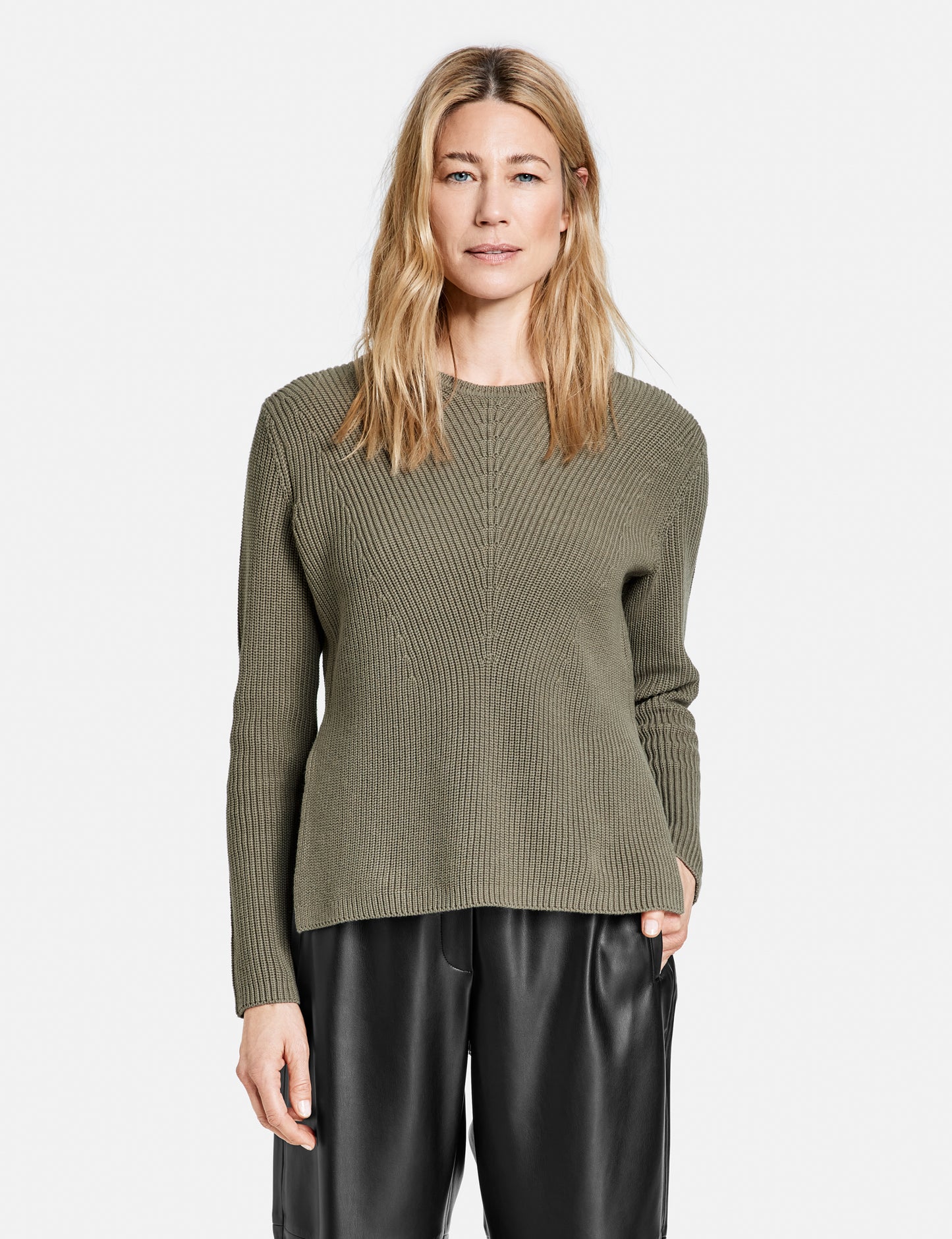 Gerippter Pullover GOTS
