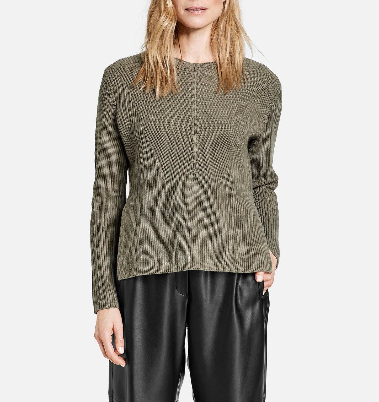 Gerippter Pullover GOTS