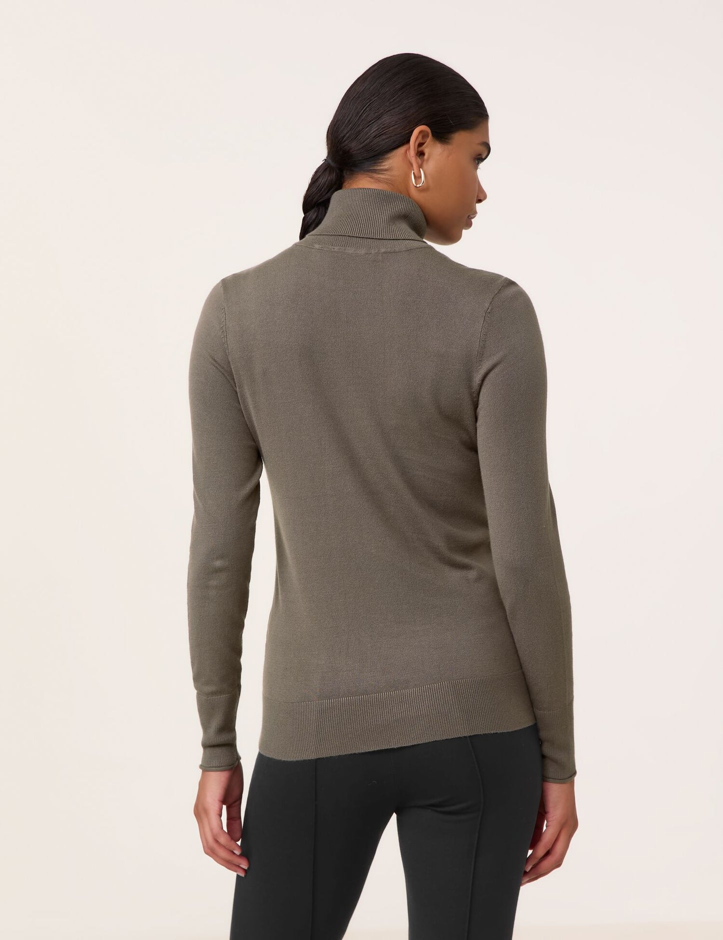 Basic Pullover mit Rollkragen