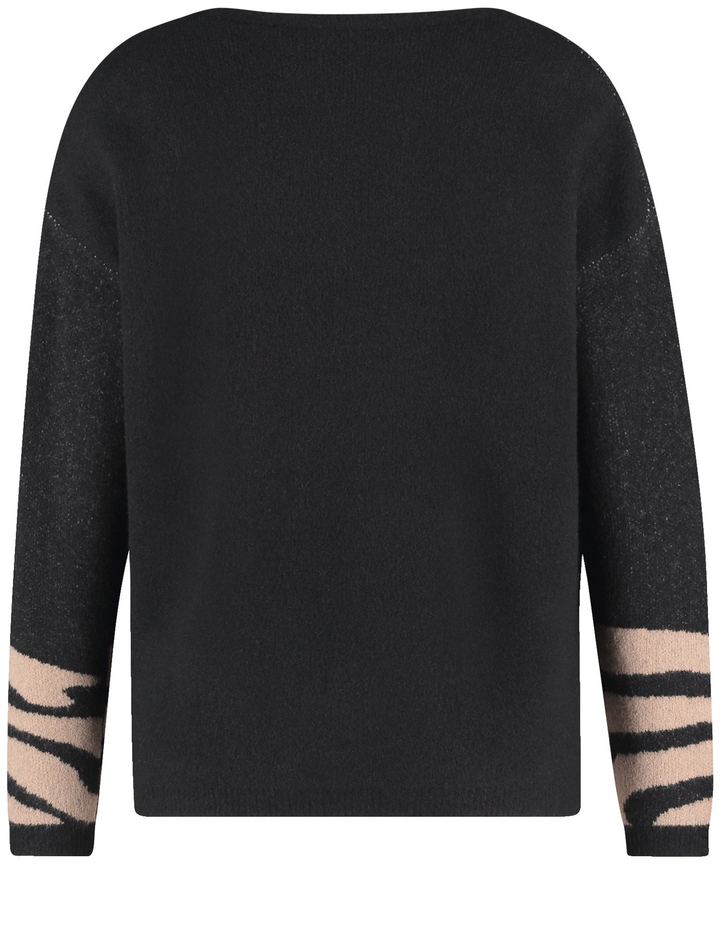 Strickpullover mit floralem Intarsien-Muster