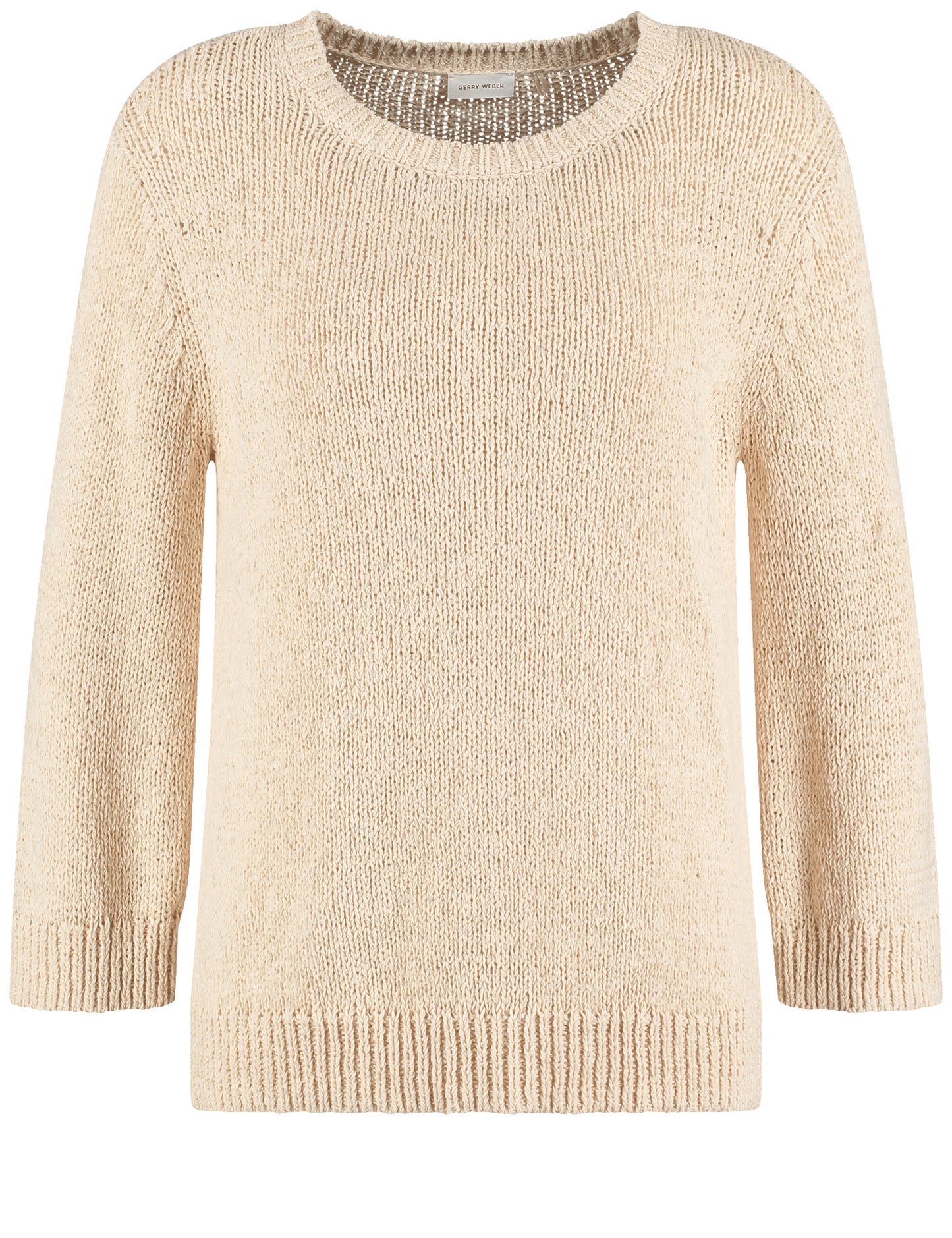 3/4 Arm Pullover aus Baumwoll-Mix