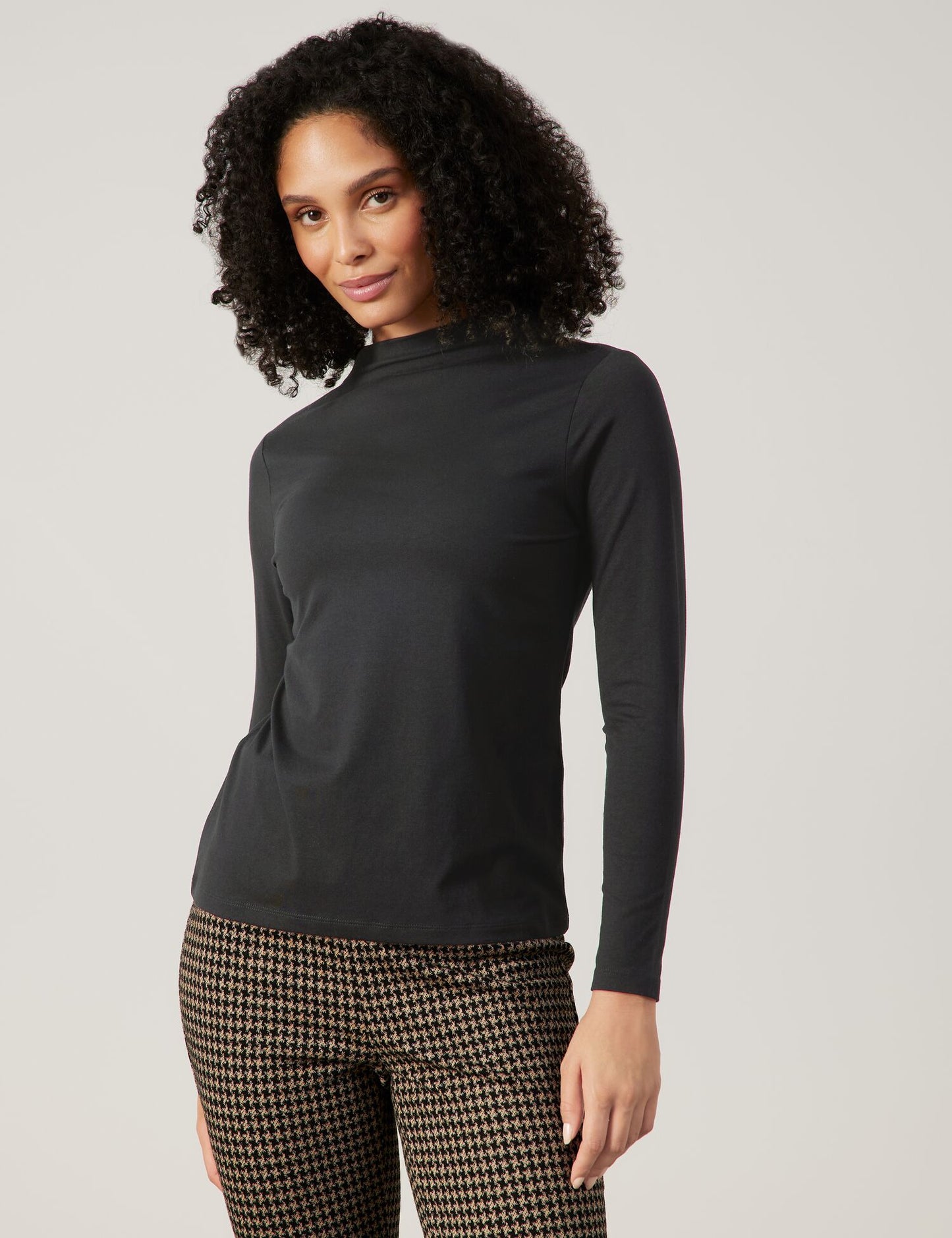 Langarmshirt mit Turtleneck