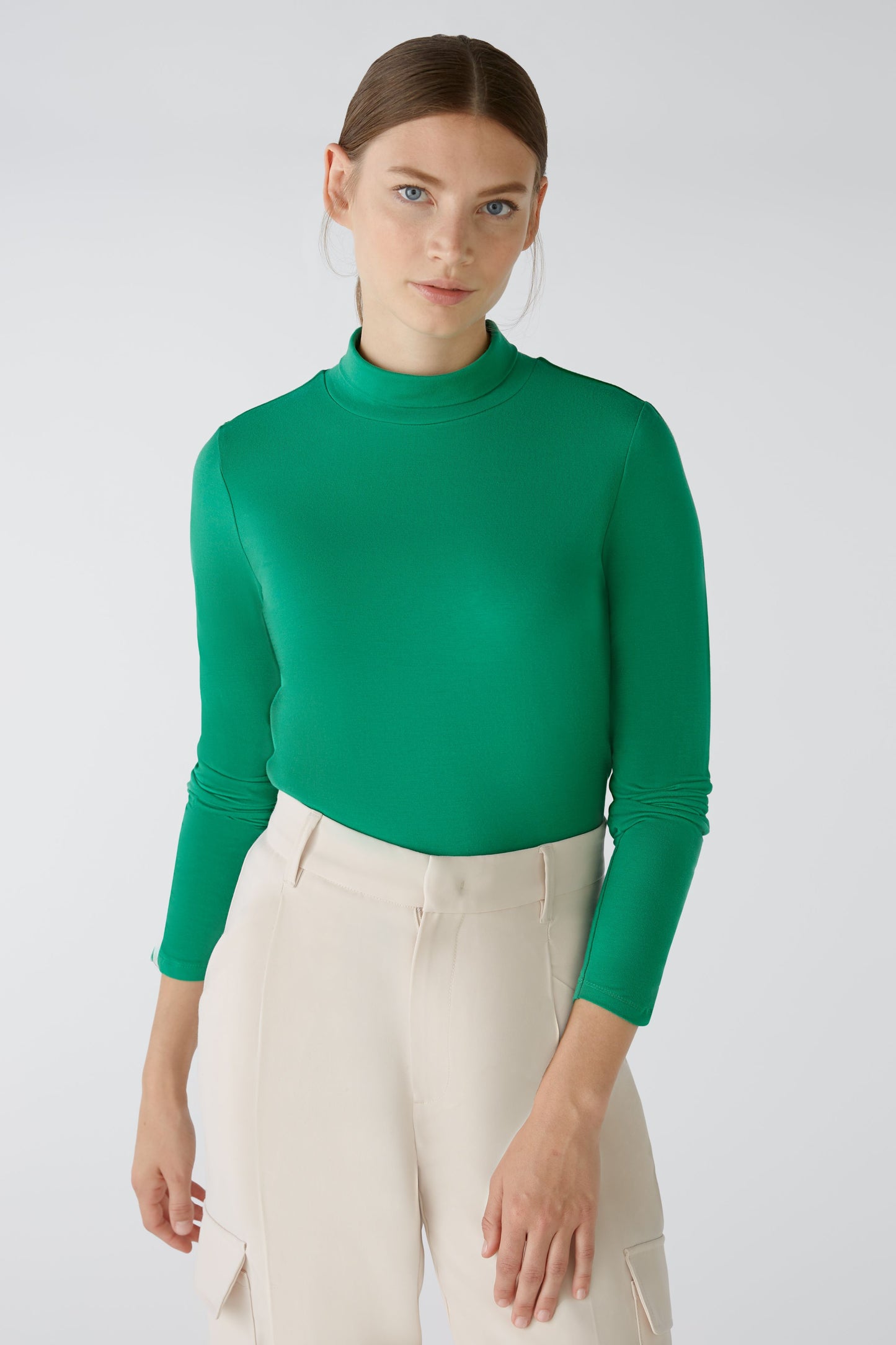 Stehkragenshirt elastische Cotton-Modalqualität