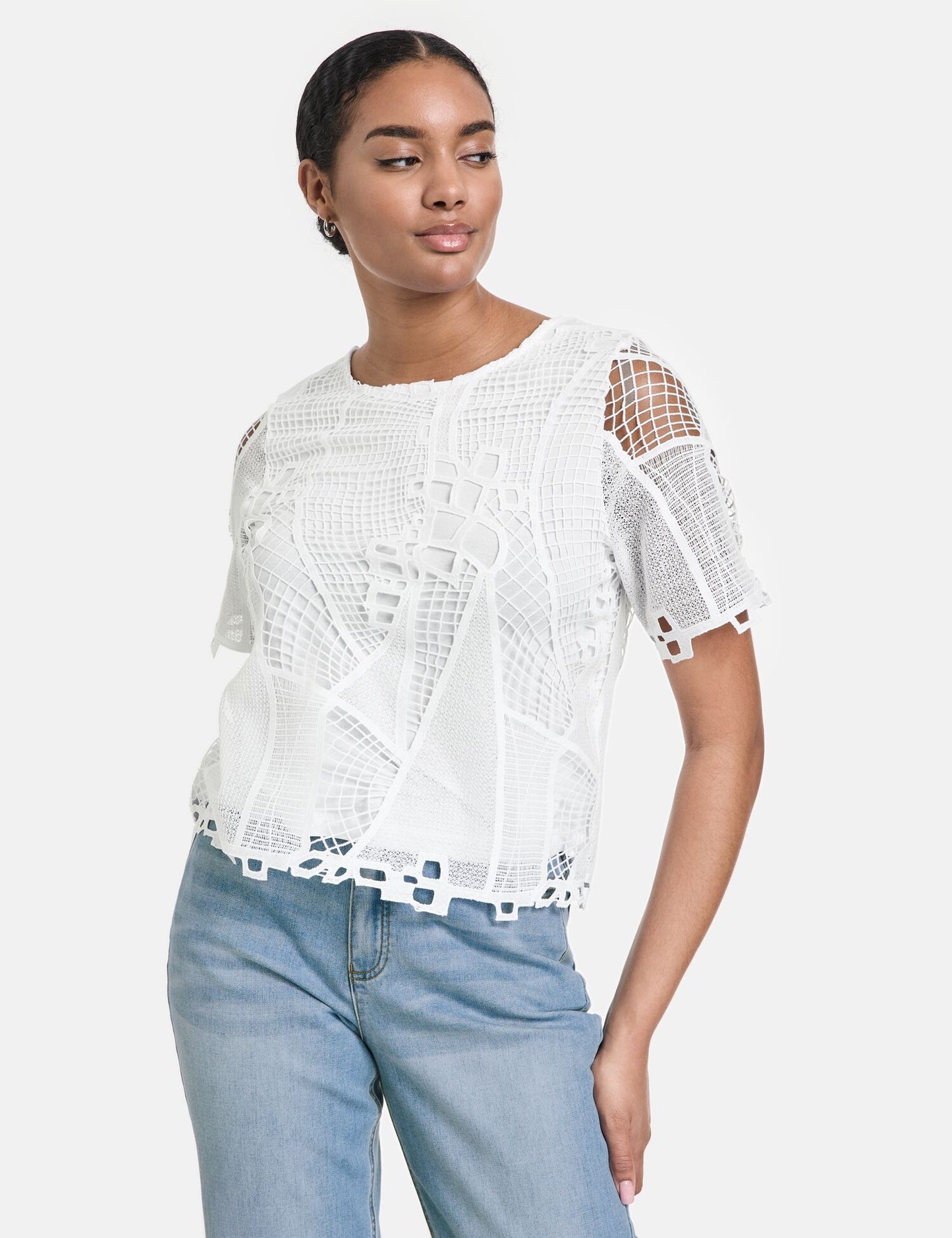 Blusenshirt aus Spitze