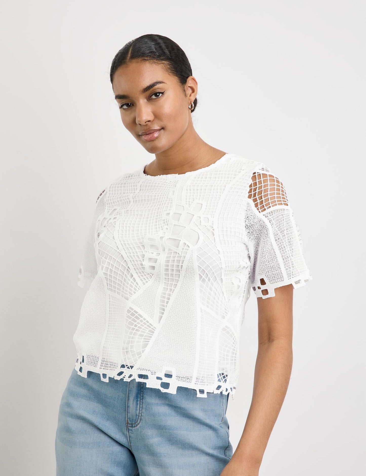 Blusenshirt aus Spitze