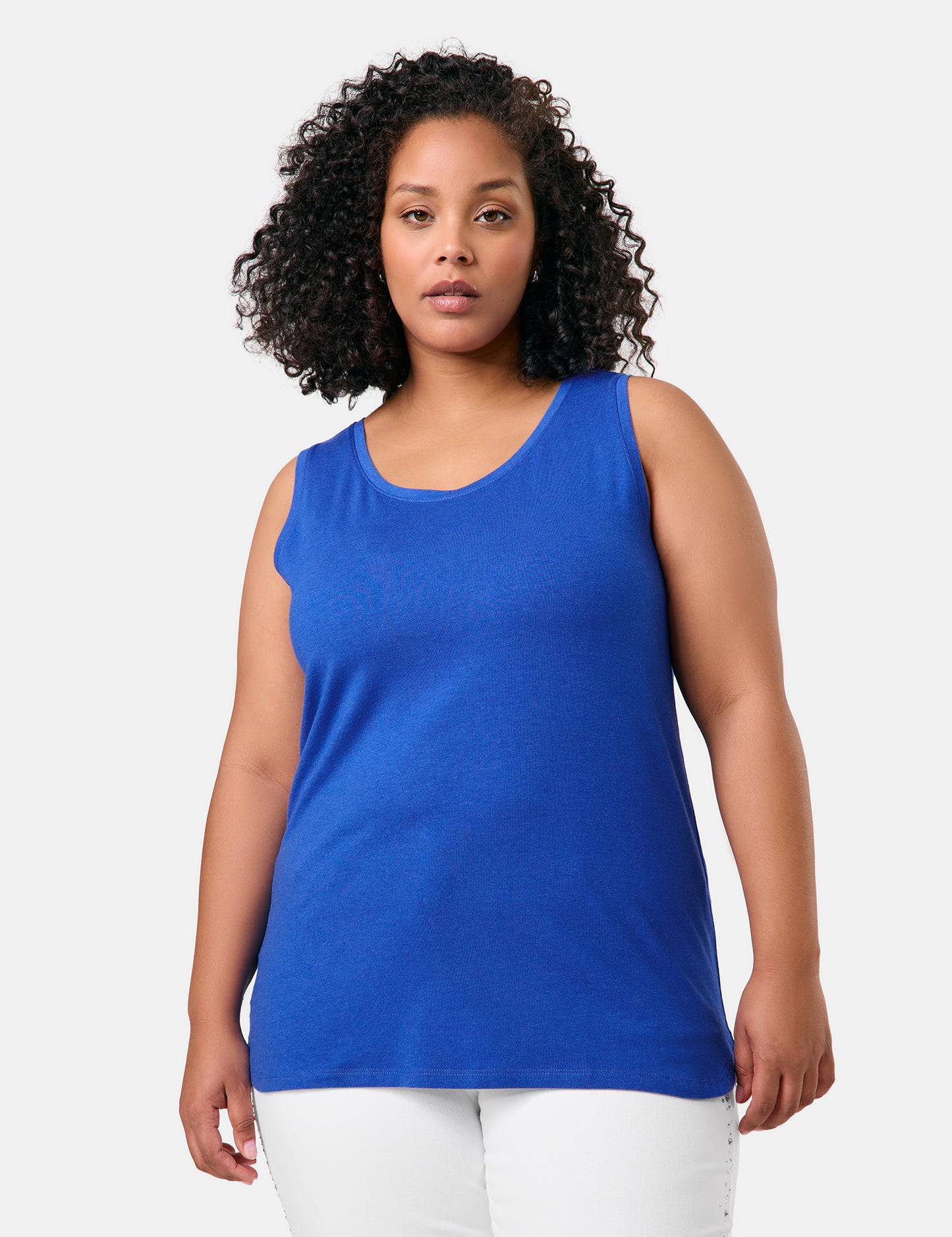 Softes Basic Top mit Seitenschlitzen
