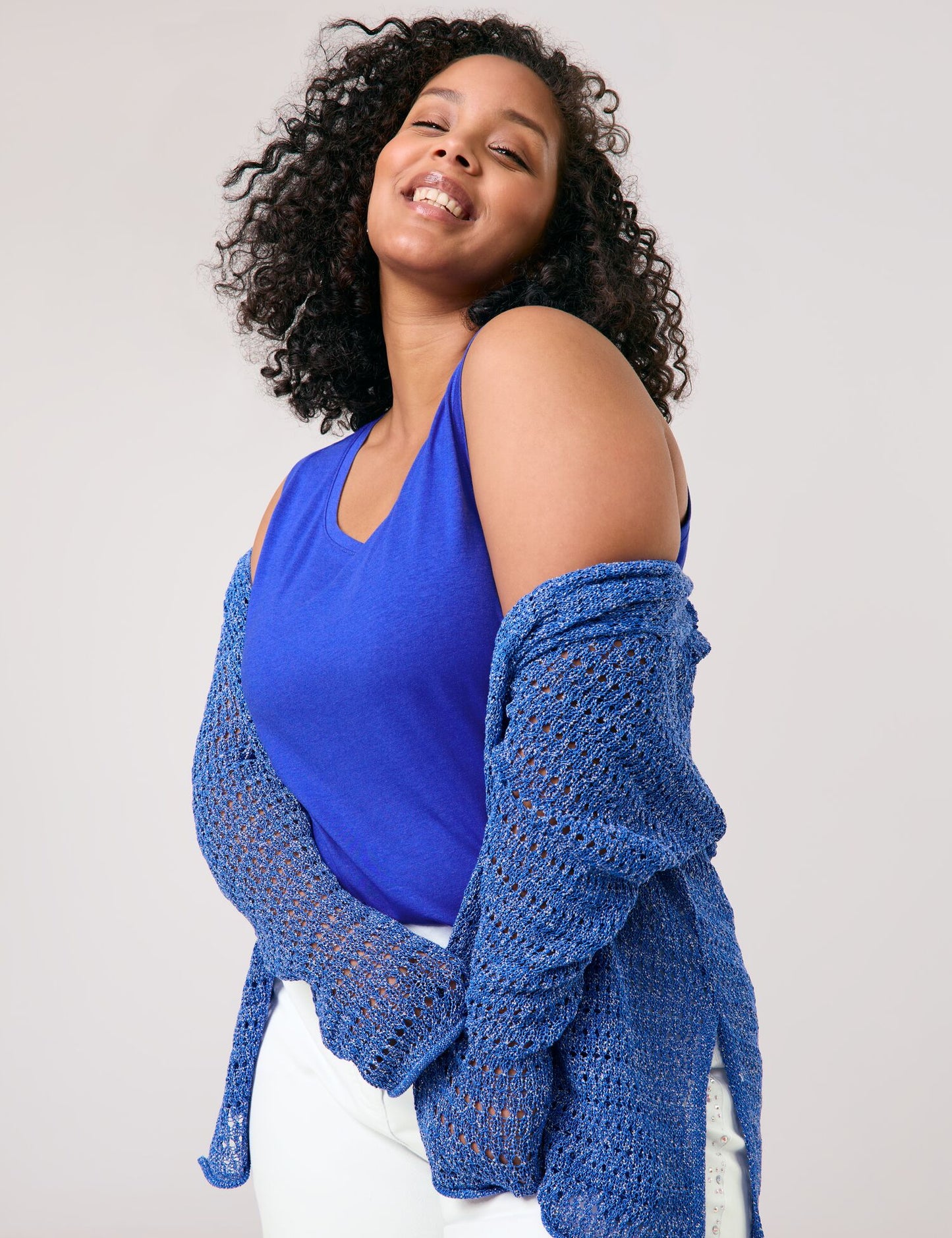 Softes Basic Top mit Seitenschlitzen