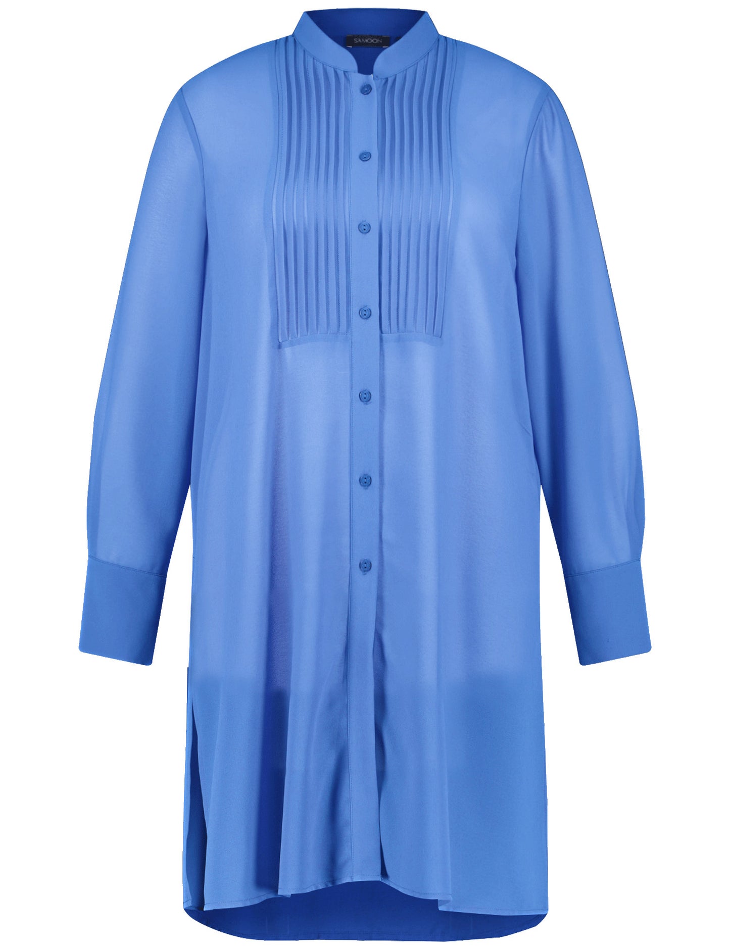Semitransparente Longbluse aus Chiffon