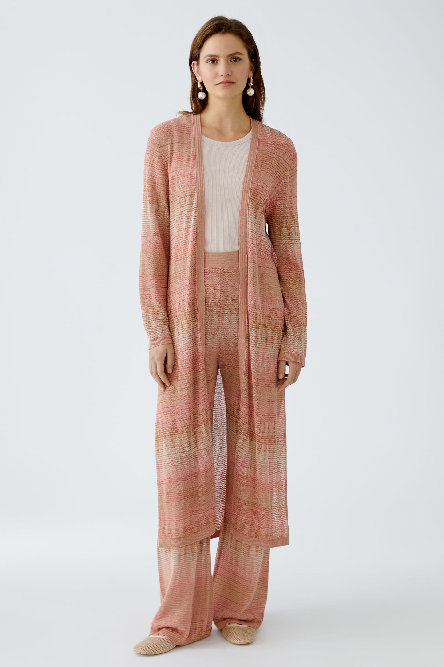 Strickhose Viskose- Baumwollmischung mit Glanzgarn