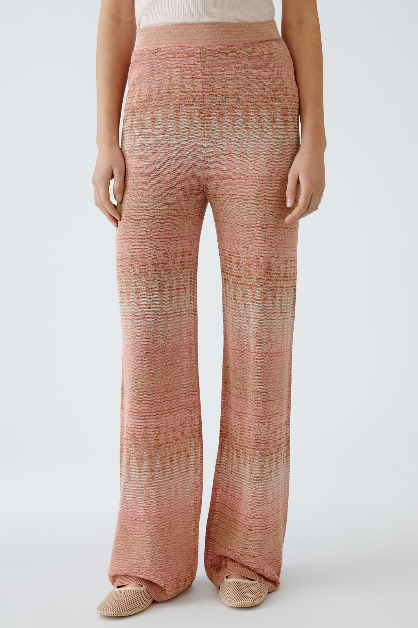 Strickhose Viskose- Baumwollmischung mit Glanzgarn
