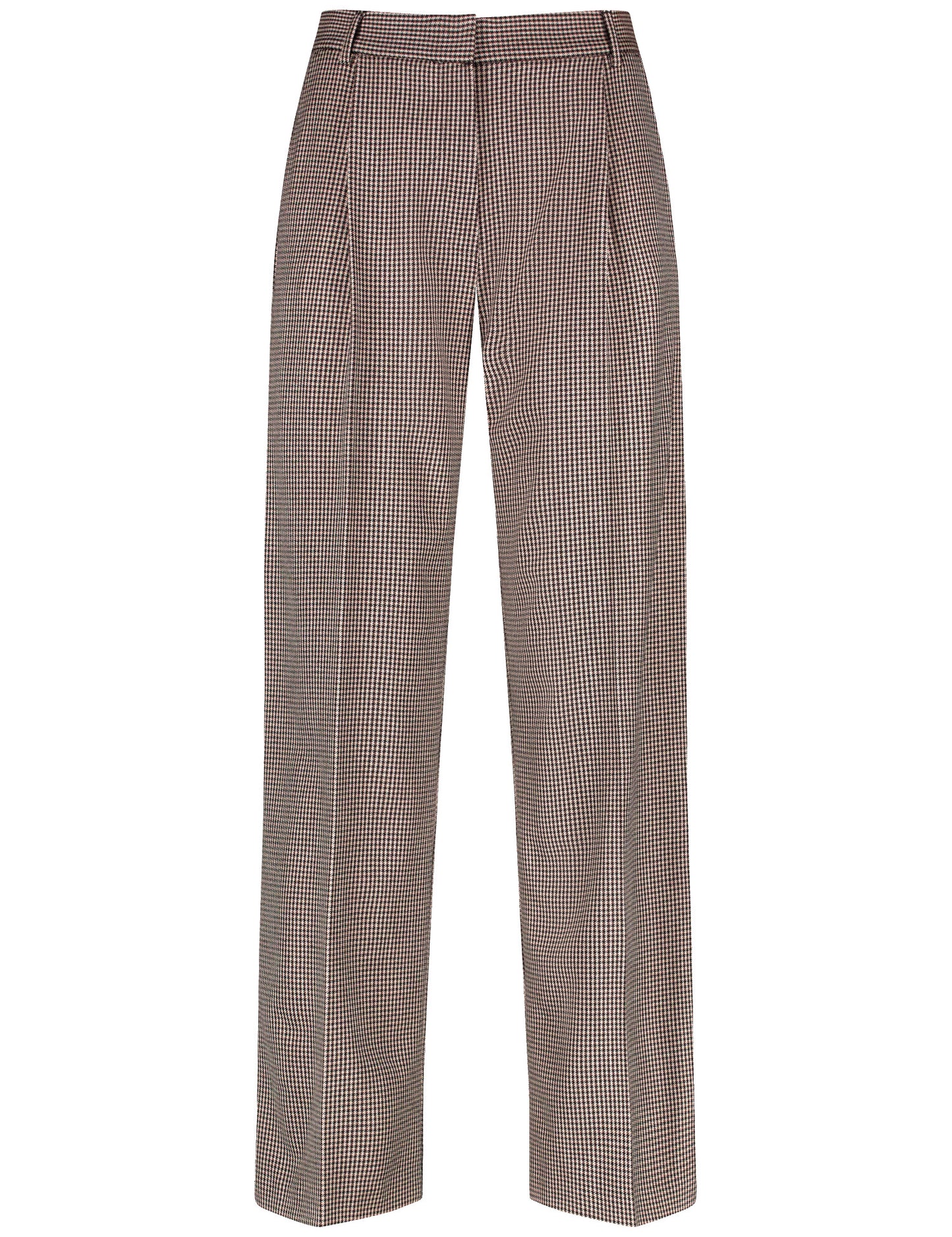 Weite Hose mit Hahnentritt