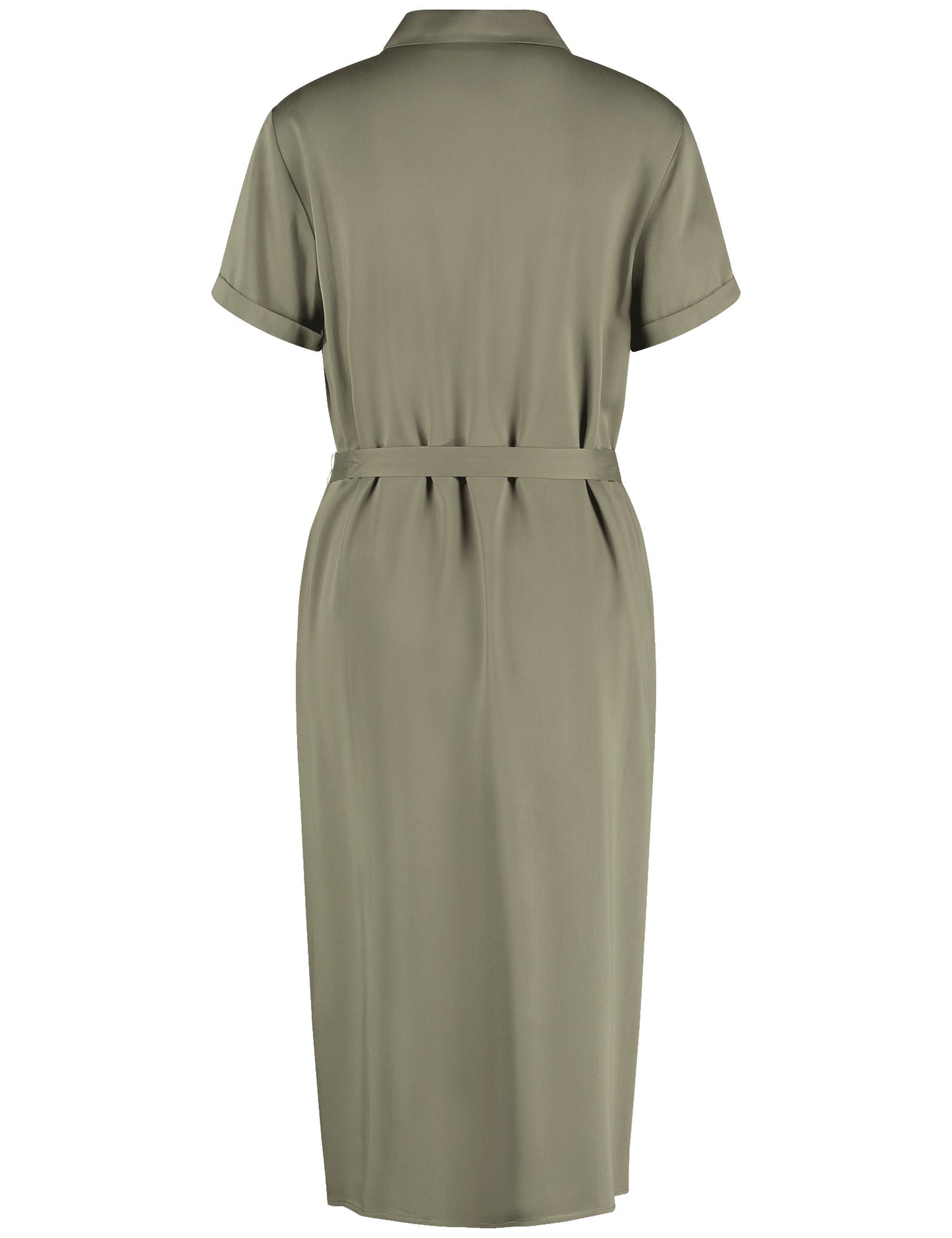 Fließendes Blusenkleid mit Taillenband
