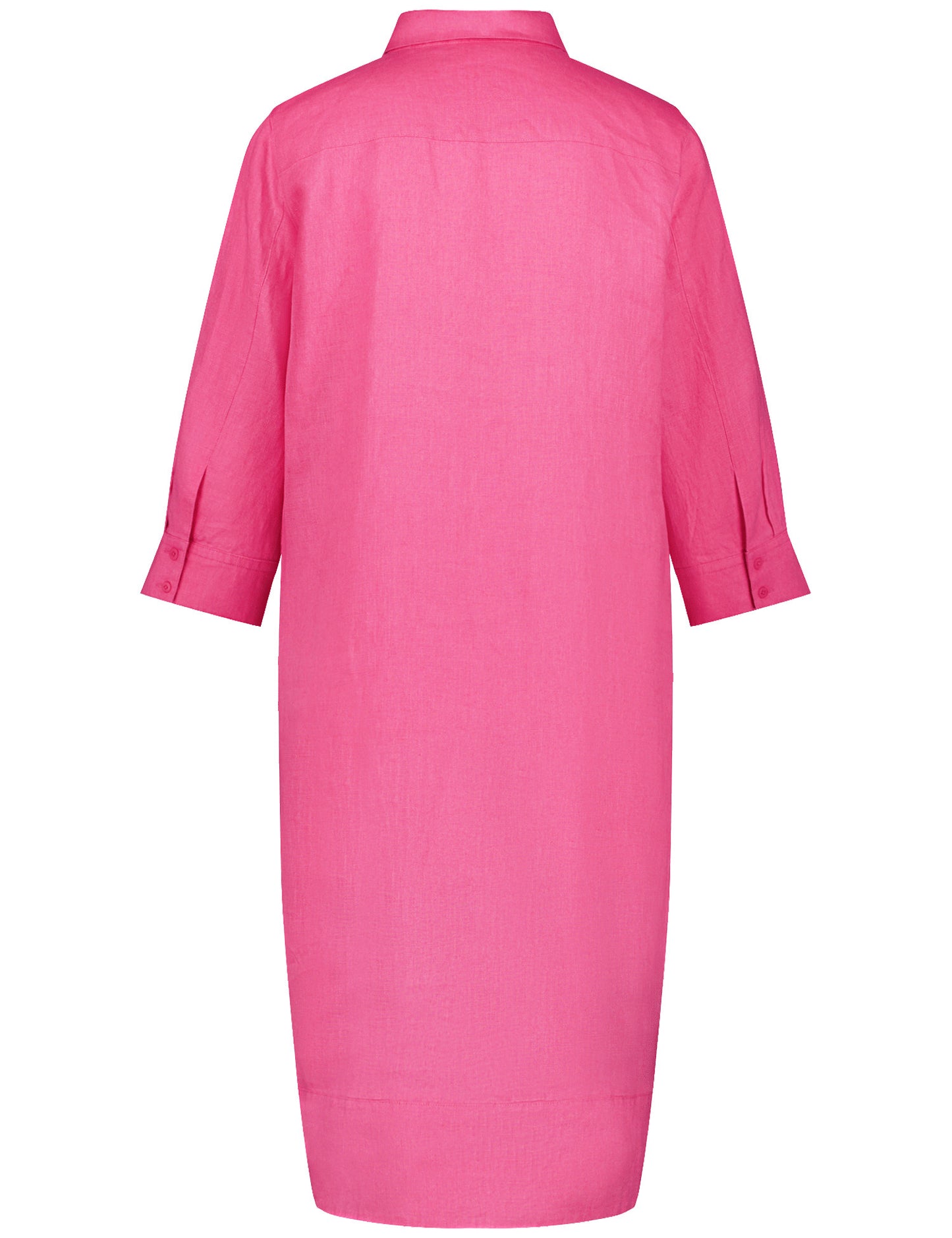 Blusenkleid aus reinem Leinen mit 3/4 Arm