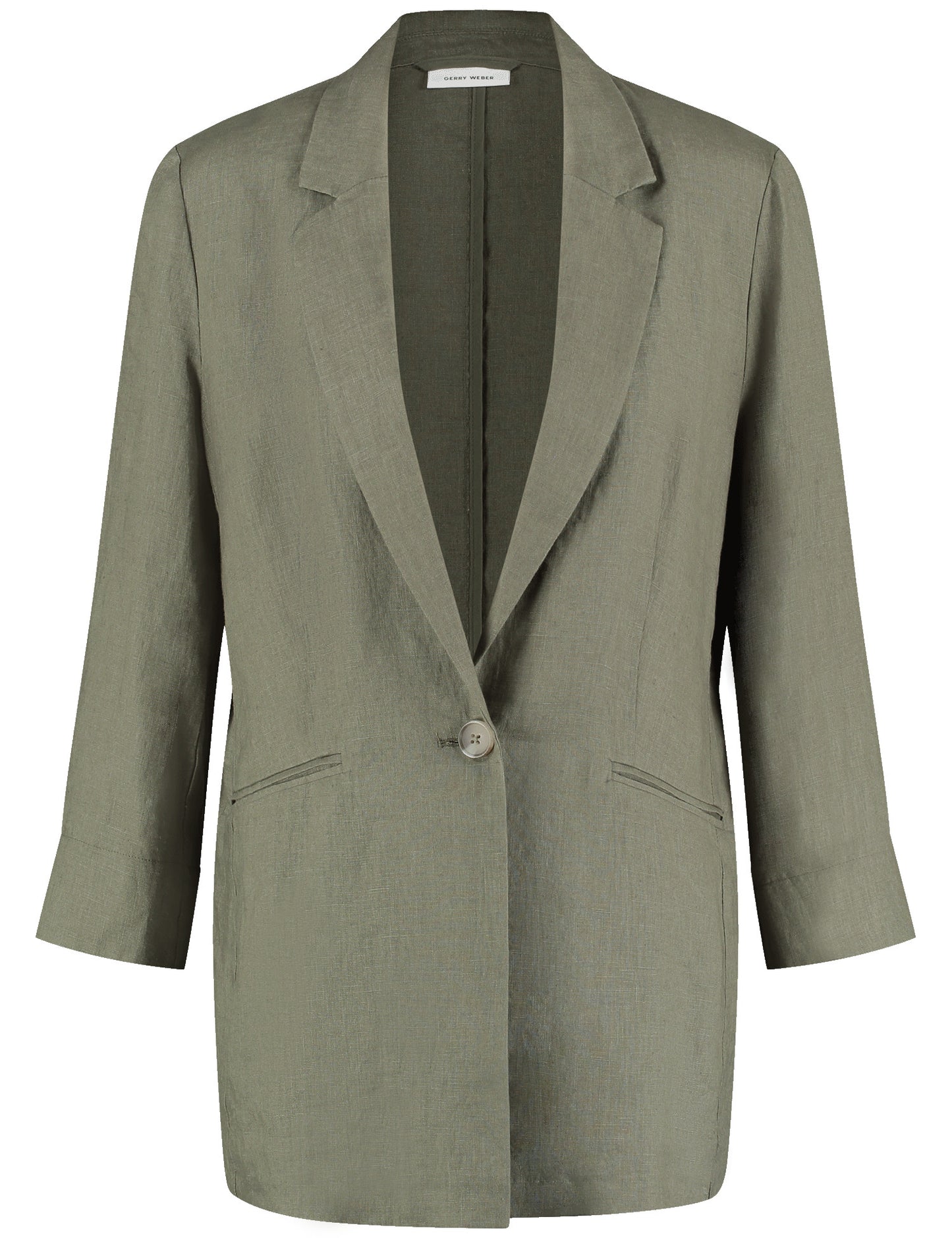 3/4 Arm Blazer aus reinem Leinen