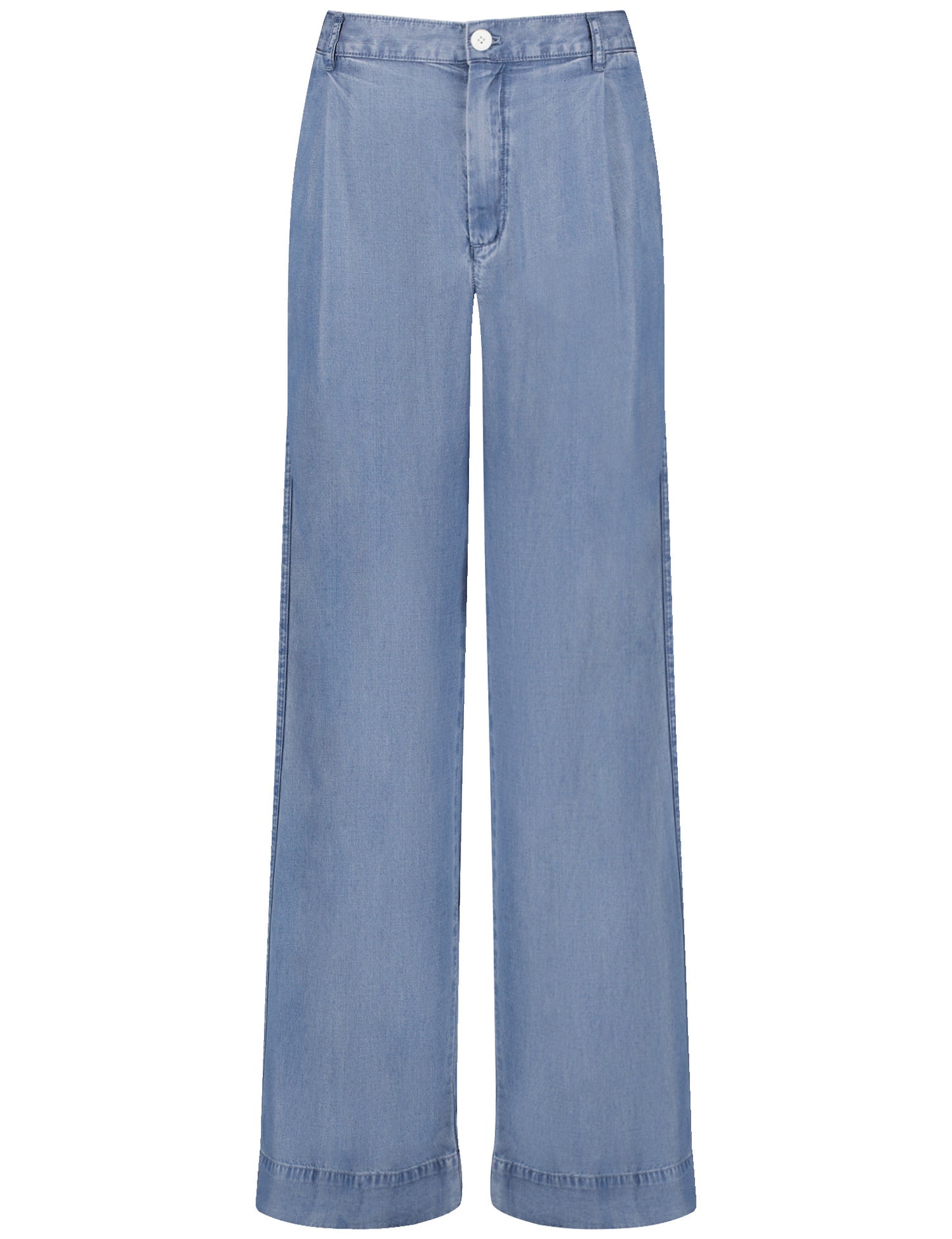 Weite Hose aus Lyocell in Jeans-Optik Palazzo