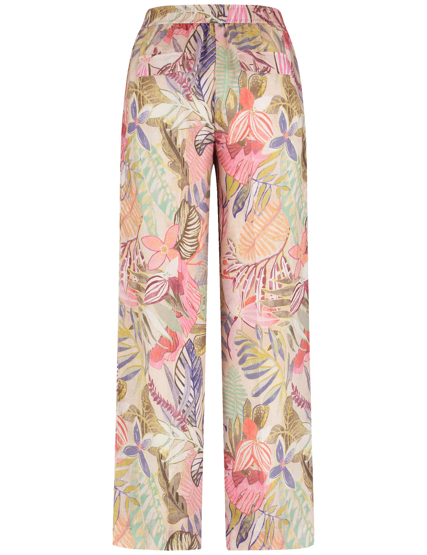 Bedruckte Leinenhose