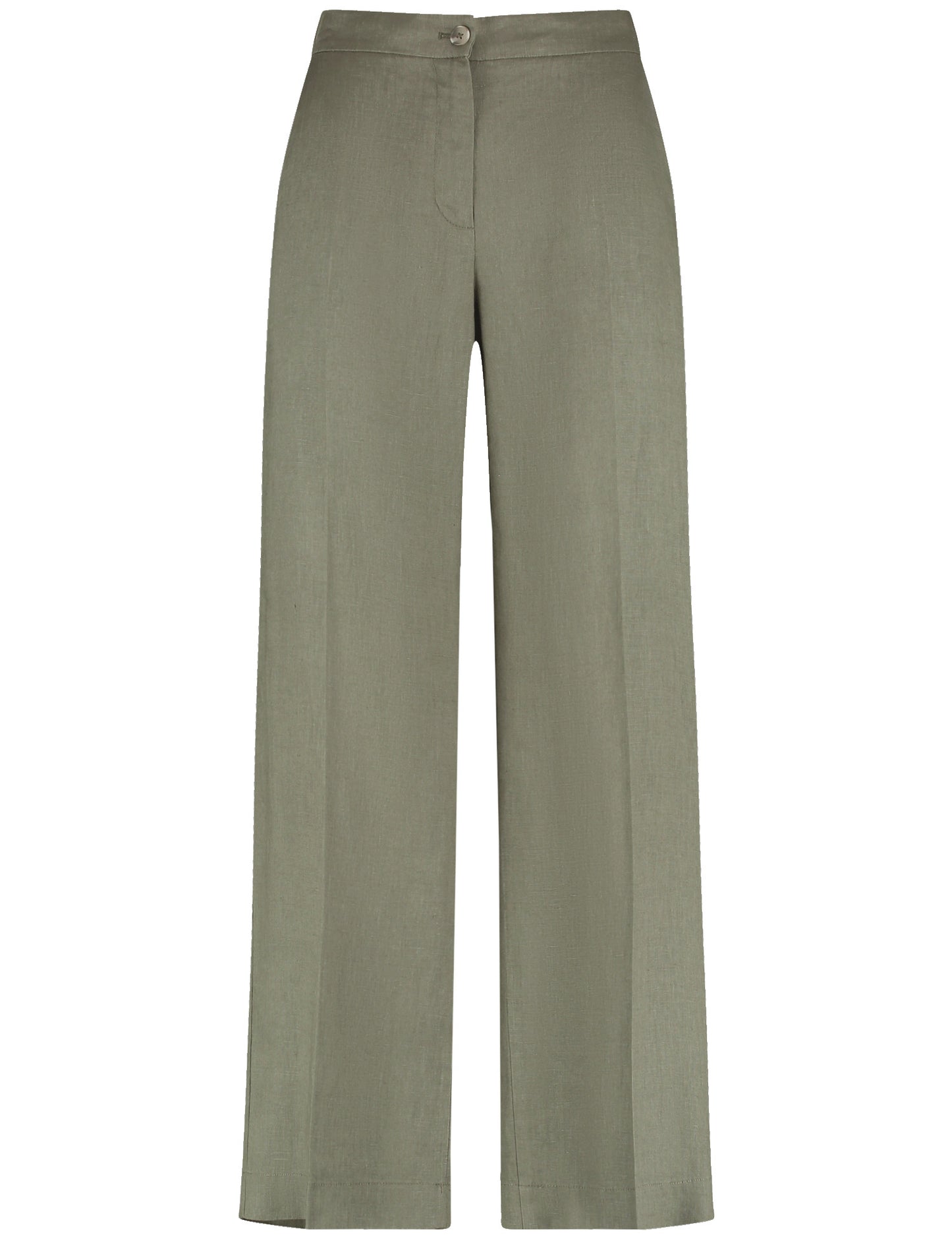 Weite Leinenhose mit Dehnbund