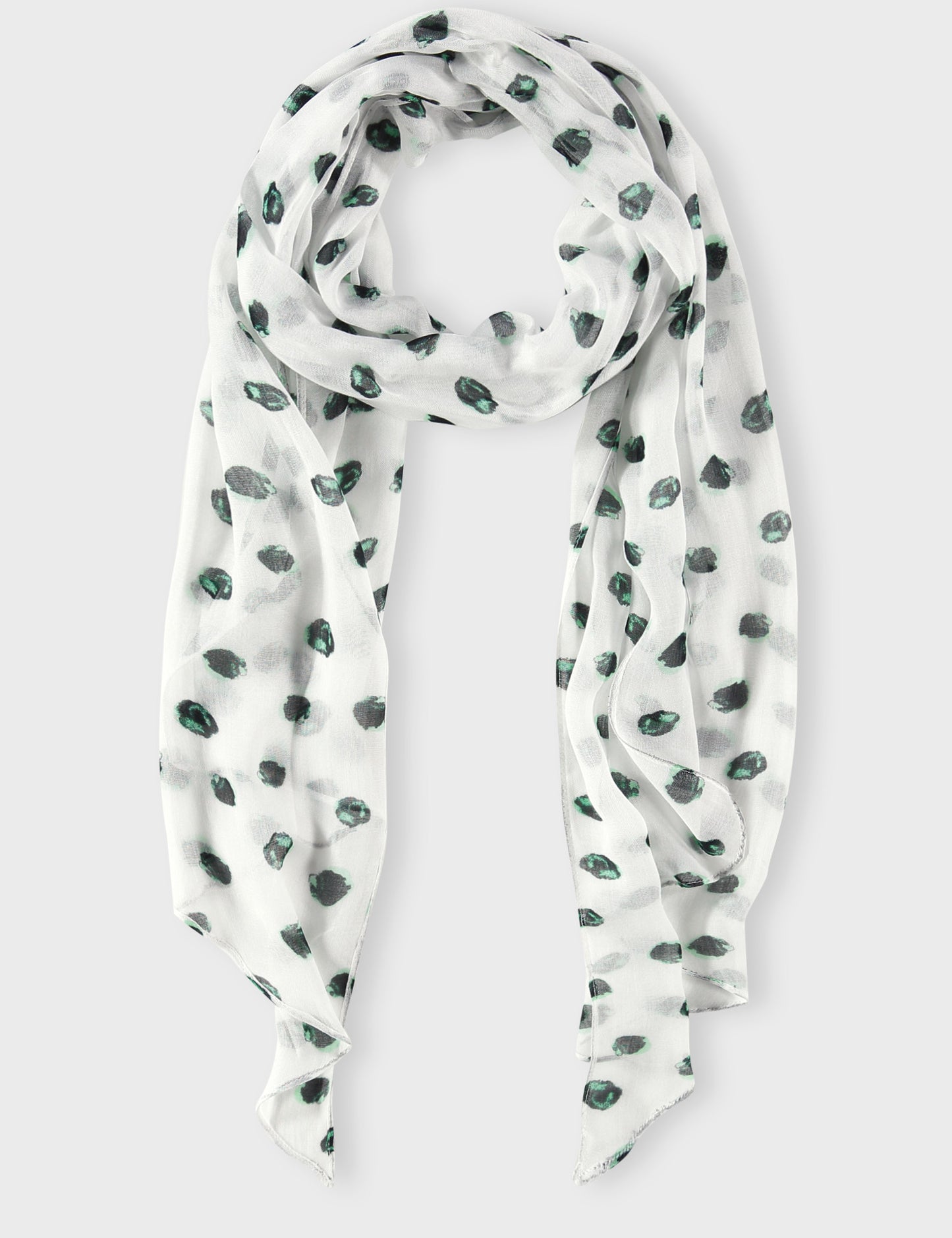 Schal mit Tupfen-Print