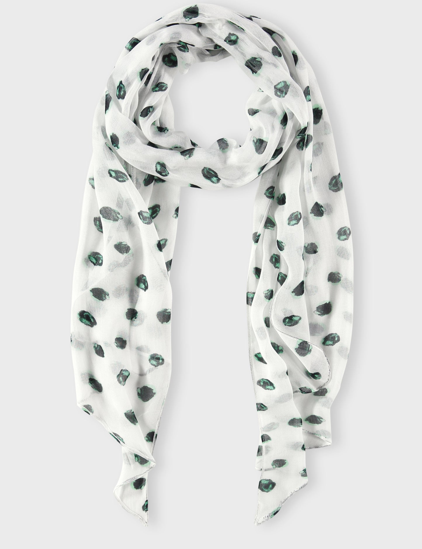 Schal mit Tupfen-Print