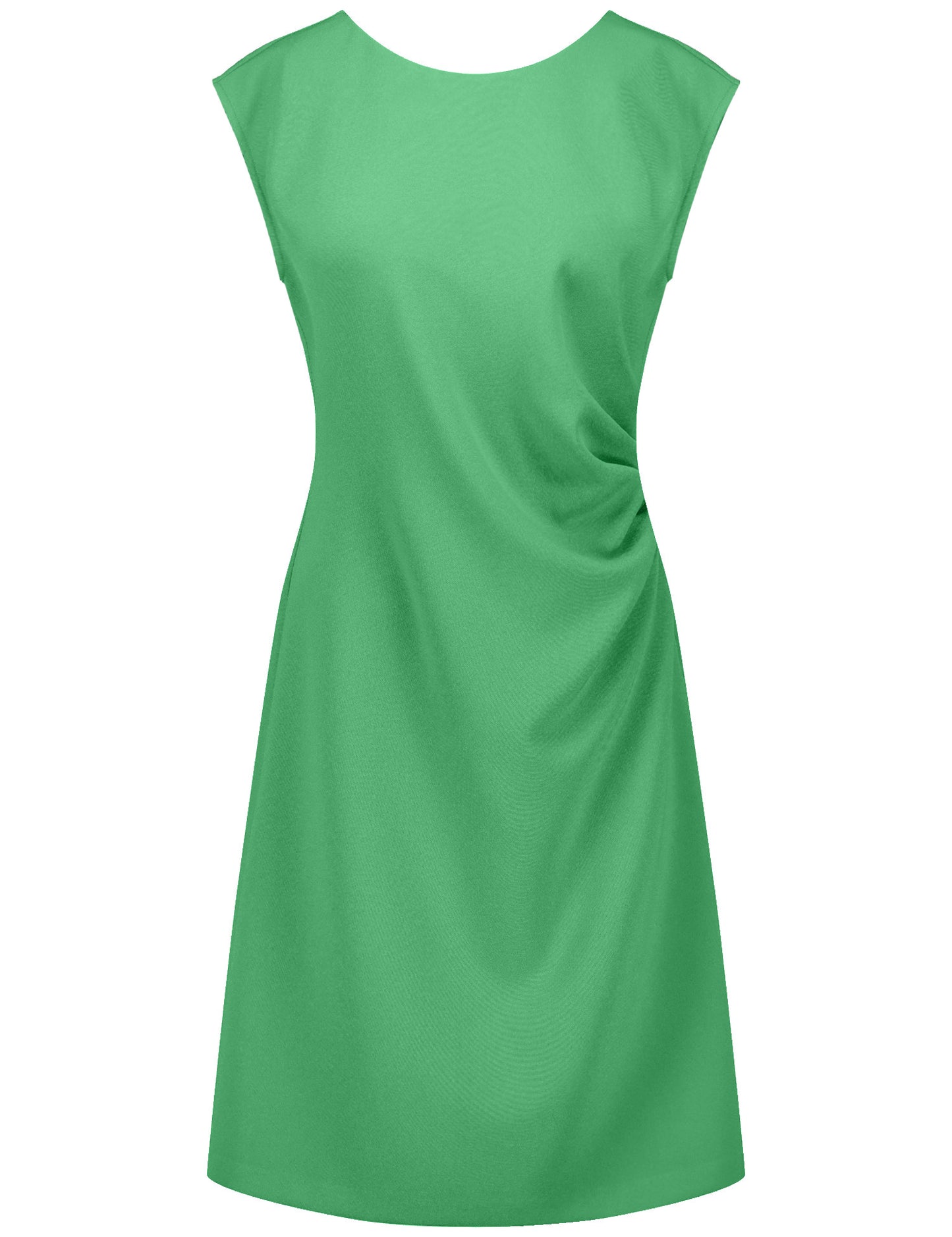 Ärmelloses Kleid mit seitlichem Faltendetail