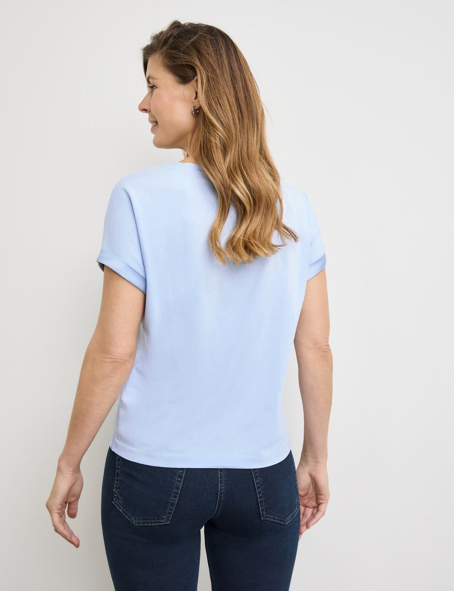 Kurzarmshirt mit Material-Patch