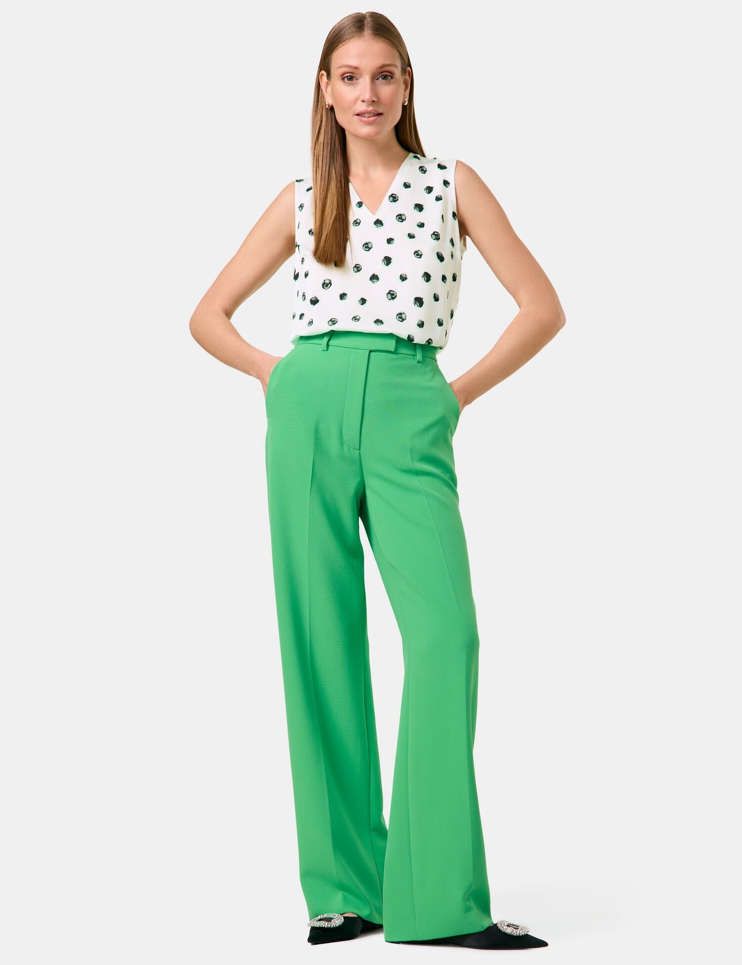 Elegante Hose mit weitem Bein Wide Leg