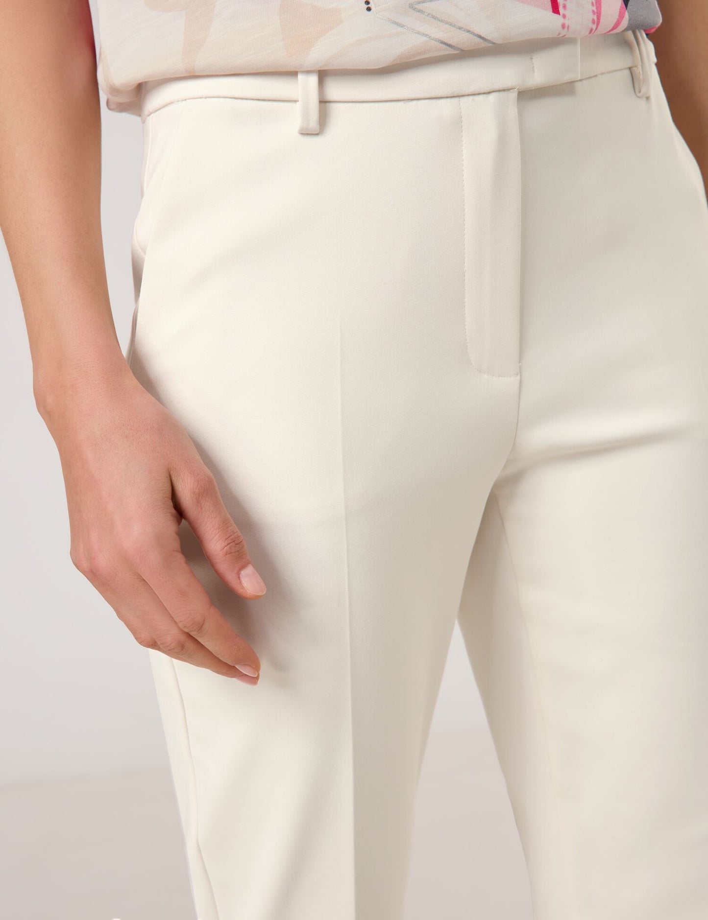 Schlichte 7/8 Hose mit Stretchkomfort