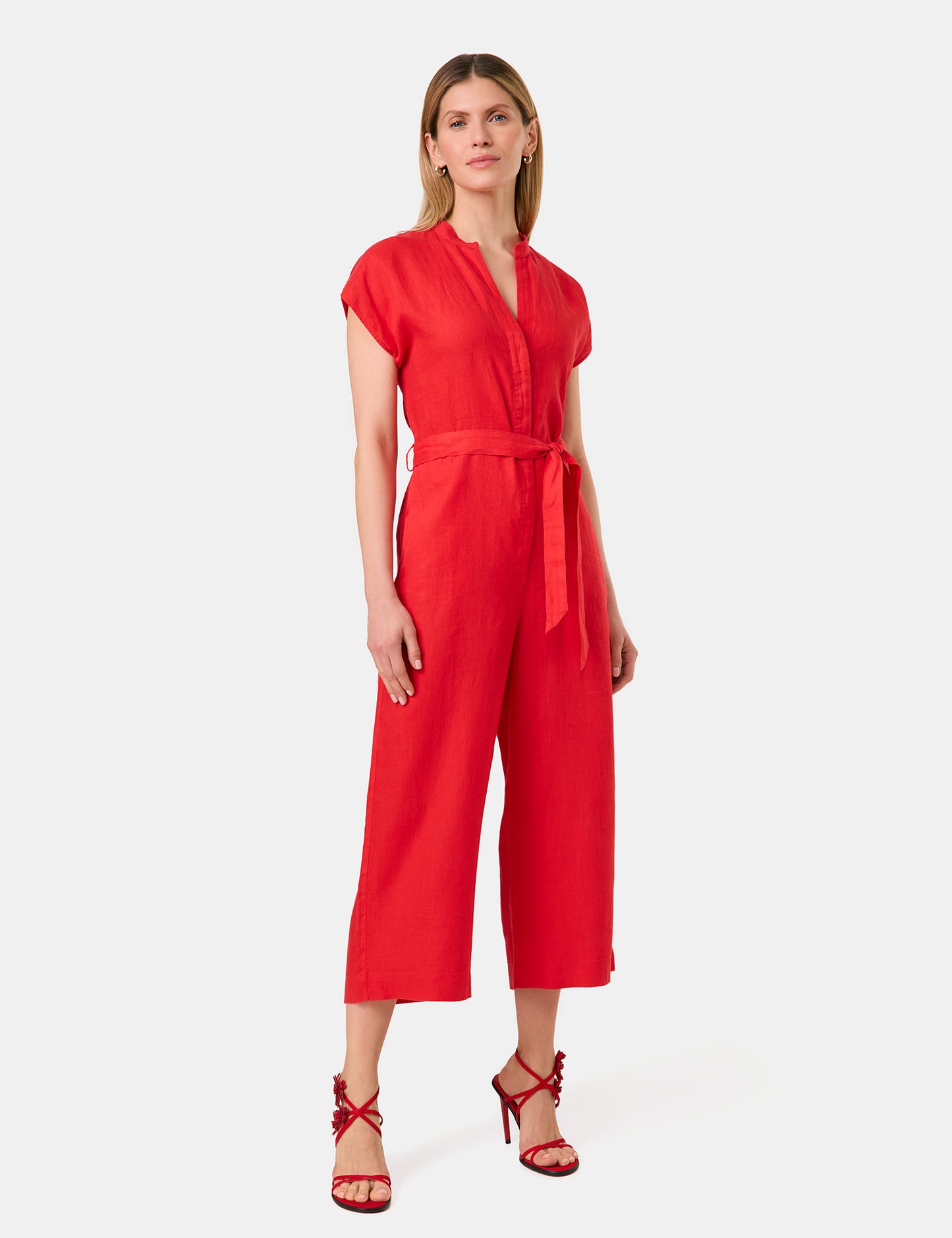 Jumpsuit aus reinem Leinen