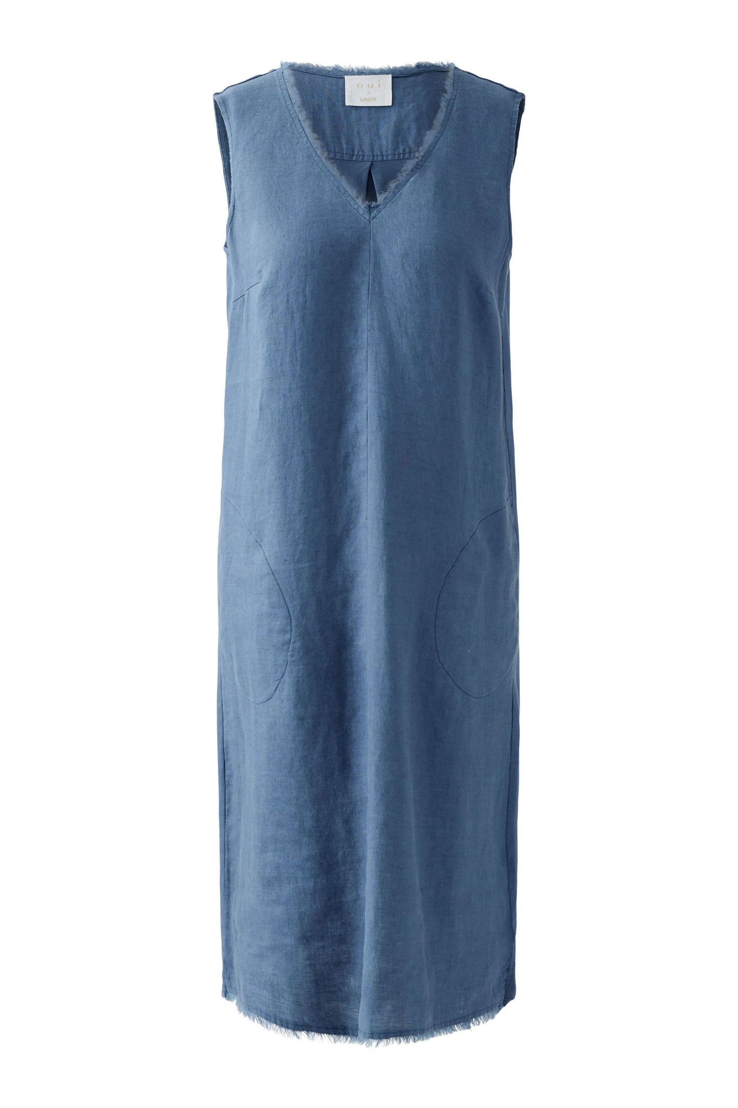 Kleid Leinen-Baumwollpatch