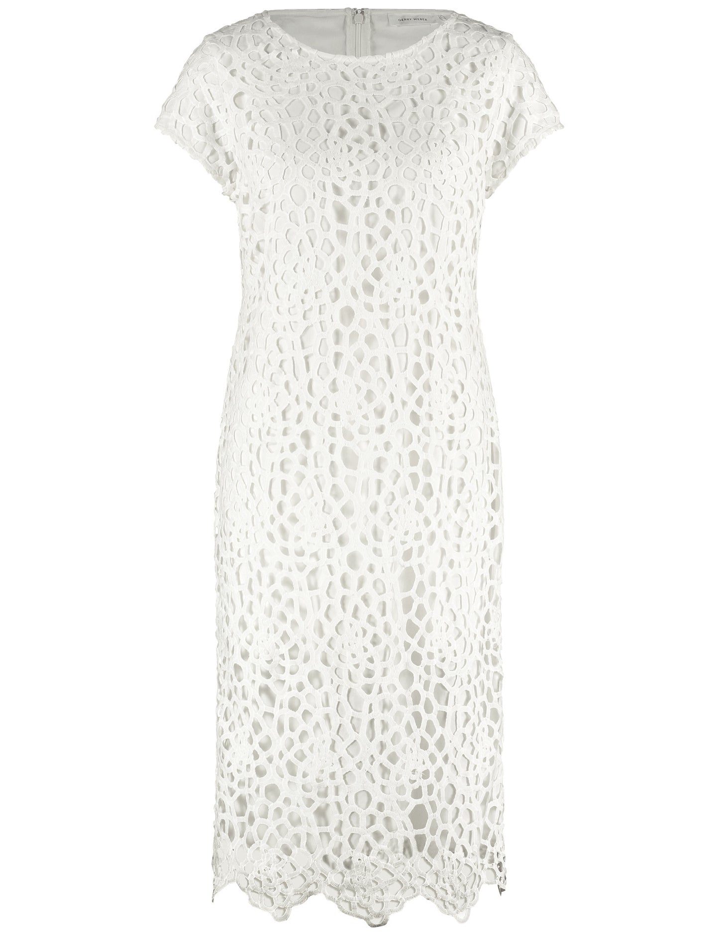 Spitzenkleid mit dekorativem Lochmuster