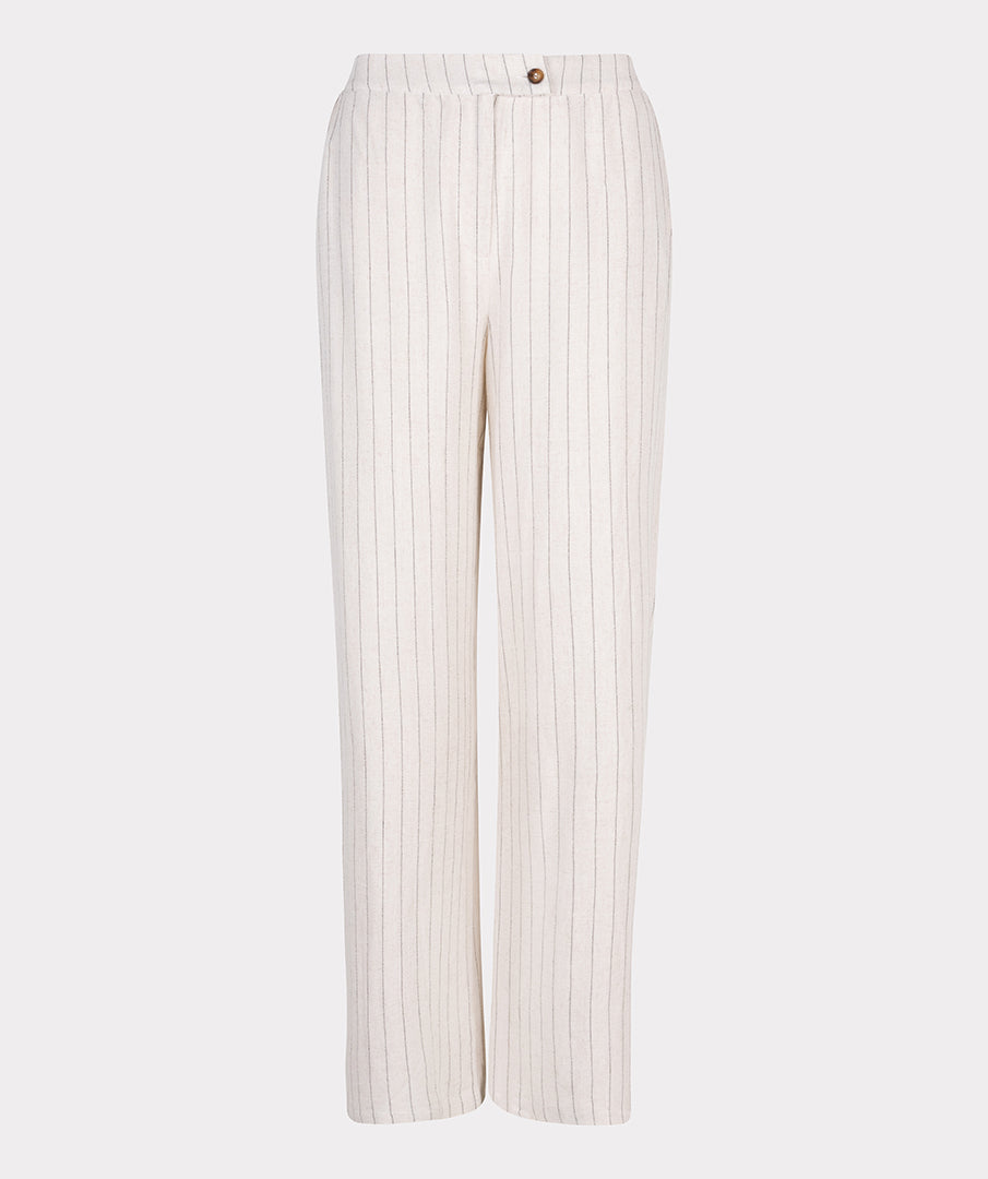 Trousers linen stripe