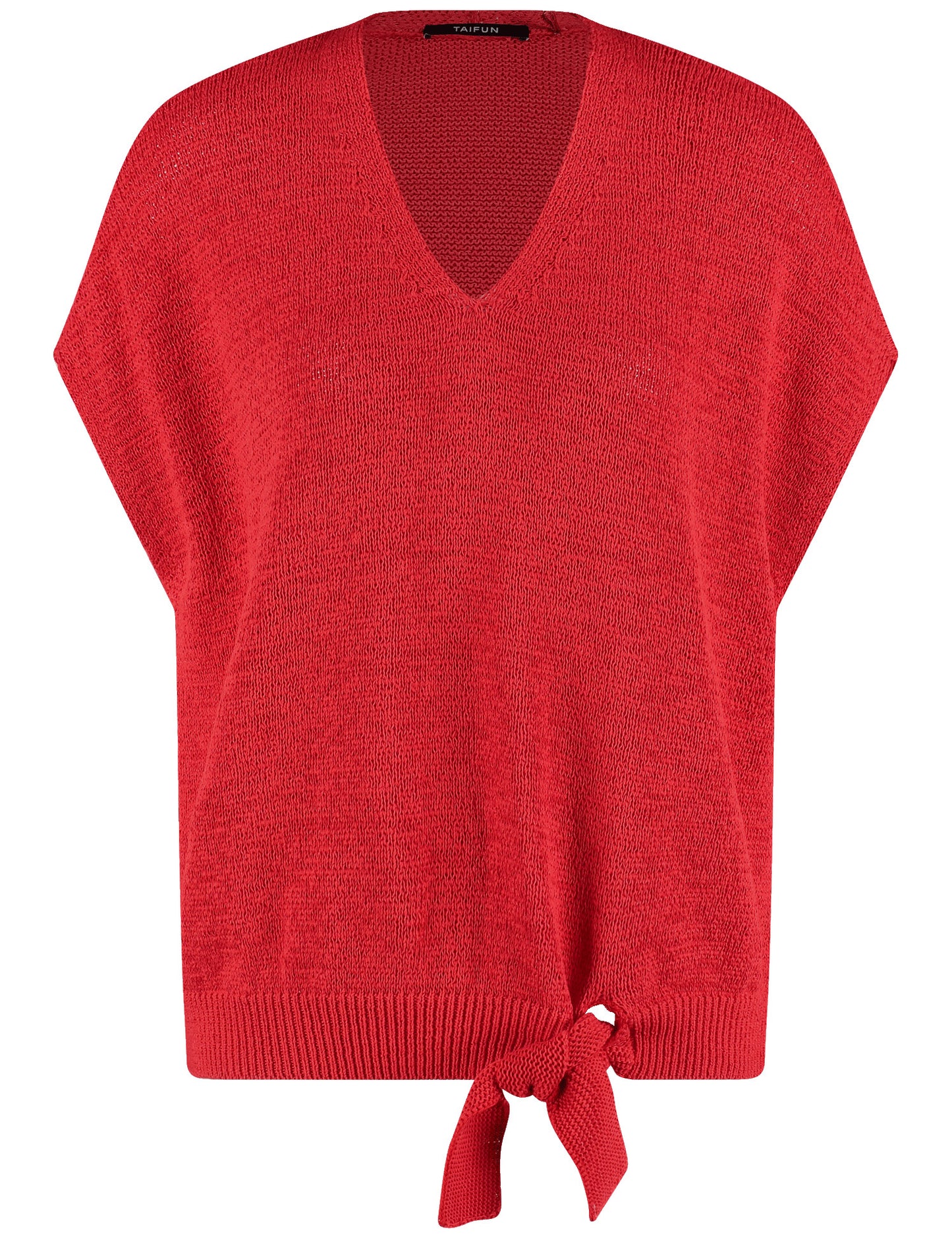 Kurzarmpullover mit Knoten-Detail