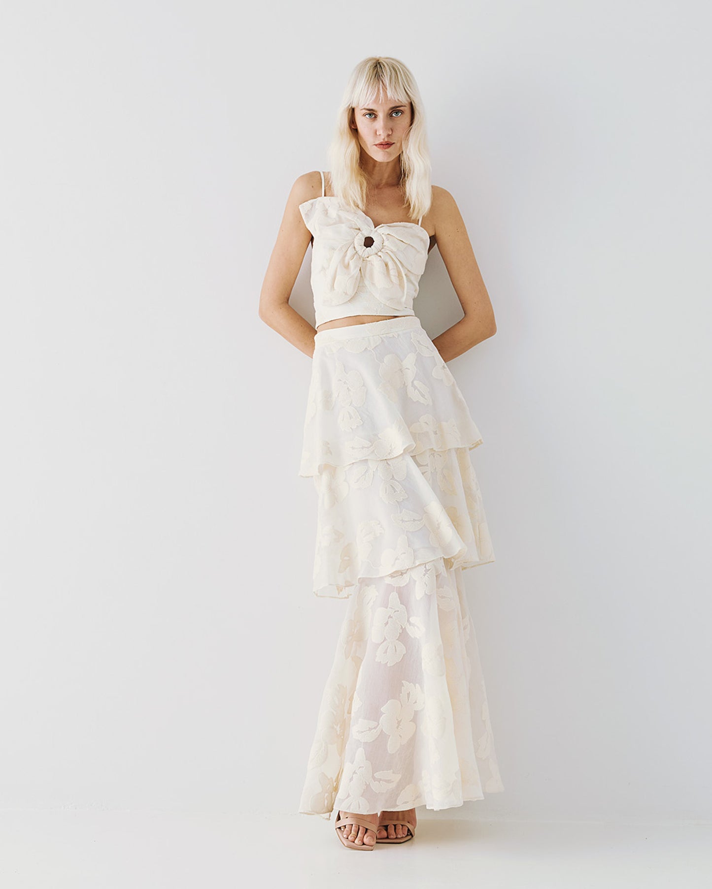 Maxi dress with ruffles