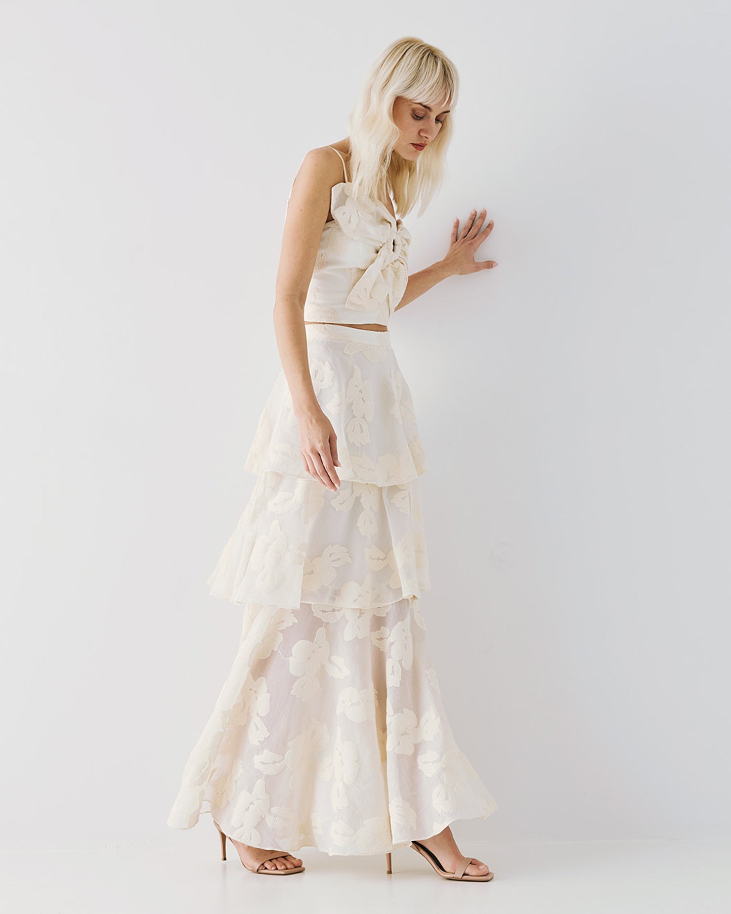 Maxi dress with ruffles