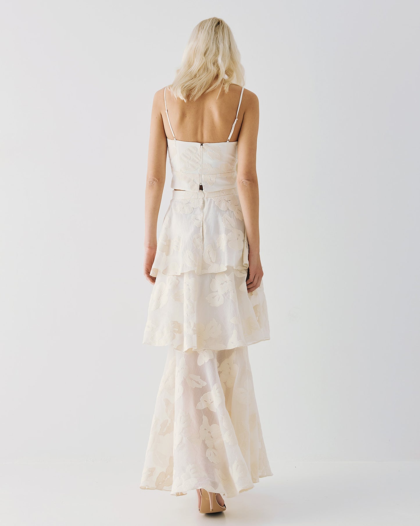 Maxi dress with ruffles