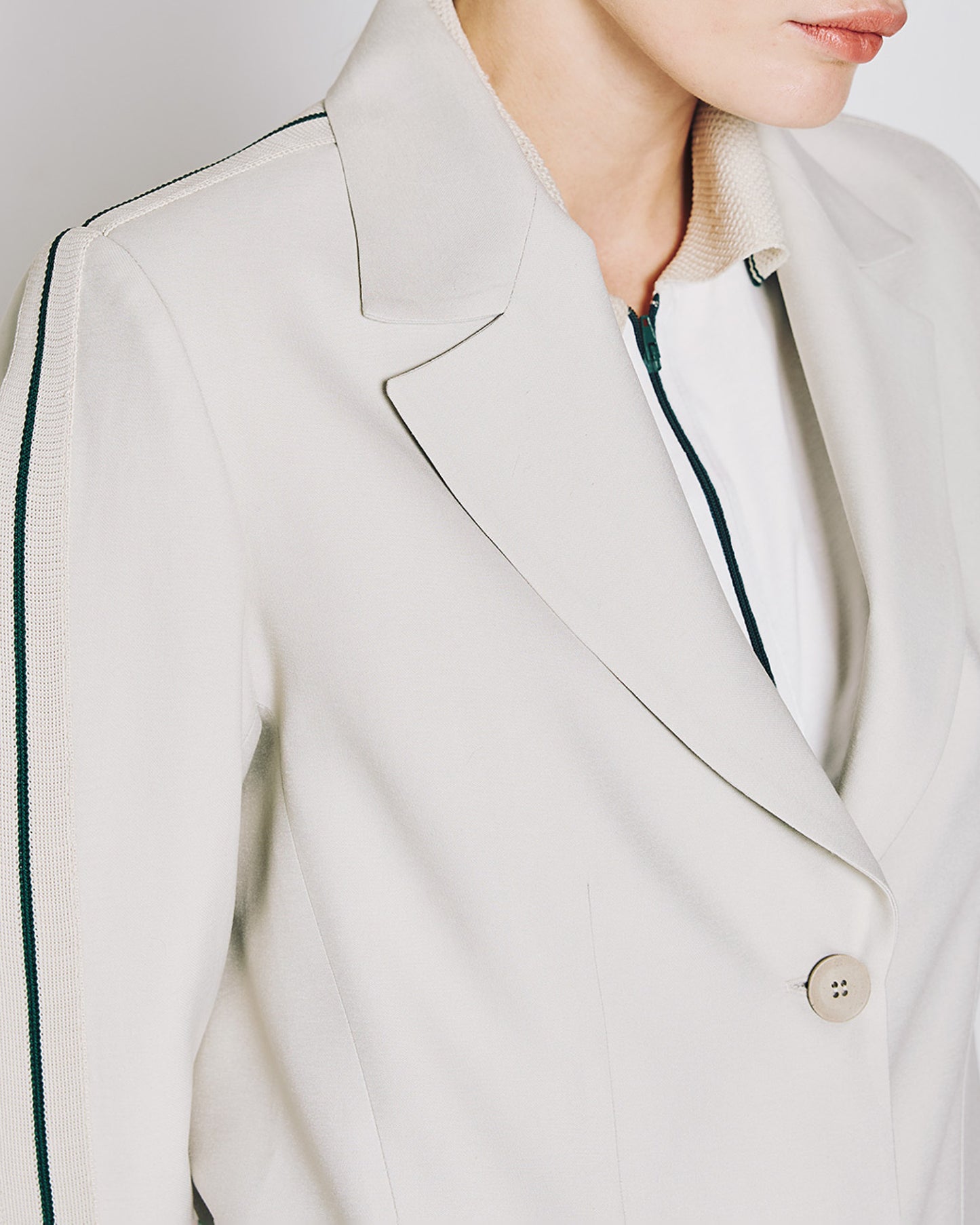 Blazer with striped details
