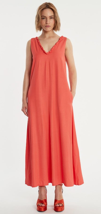 midi dress v-neck