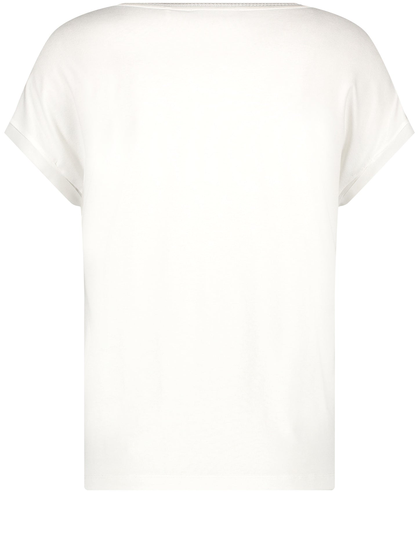 Blusenshirt mit Chiffon-Overlayer